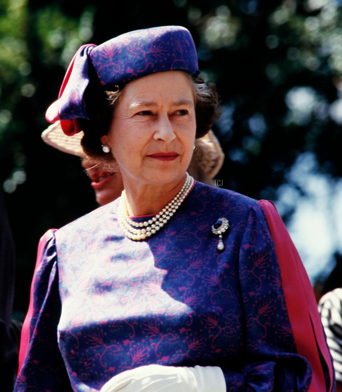 La regina Elisabetta II è ritratta ad Adelaide durante una visita reale in Australia, marzo 1986 (PATRICK RIVIERE/AFP via Getty Images)