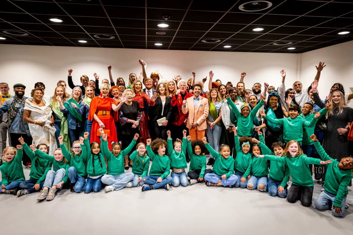 Membri della famiglia reale olandese partecipano al concerto del Giorno del Re il 19 aprile 2023 a Rotterdam, Paesi Bassi (Patrick van Katwijk/Getty Images)