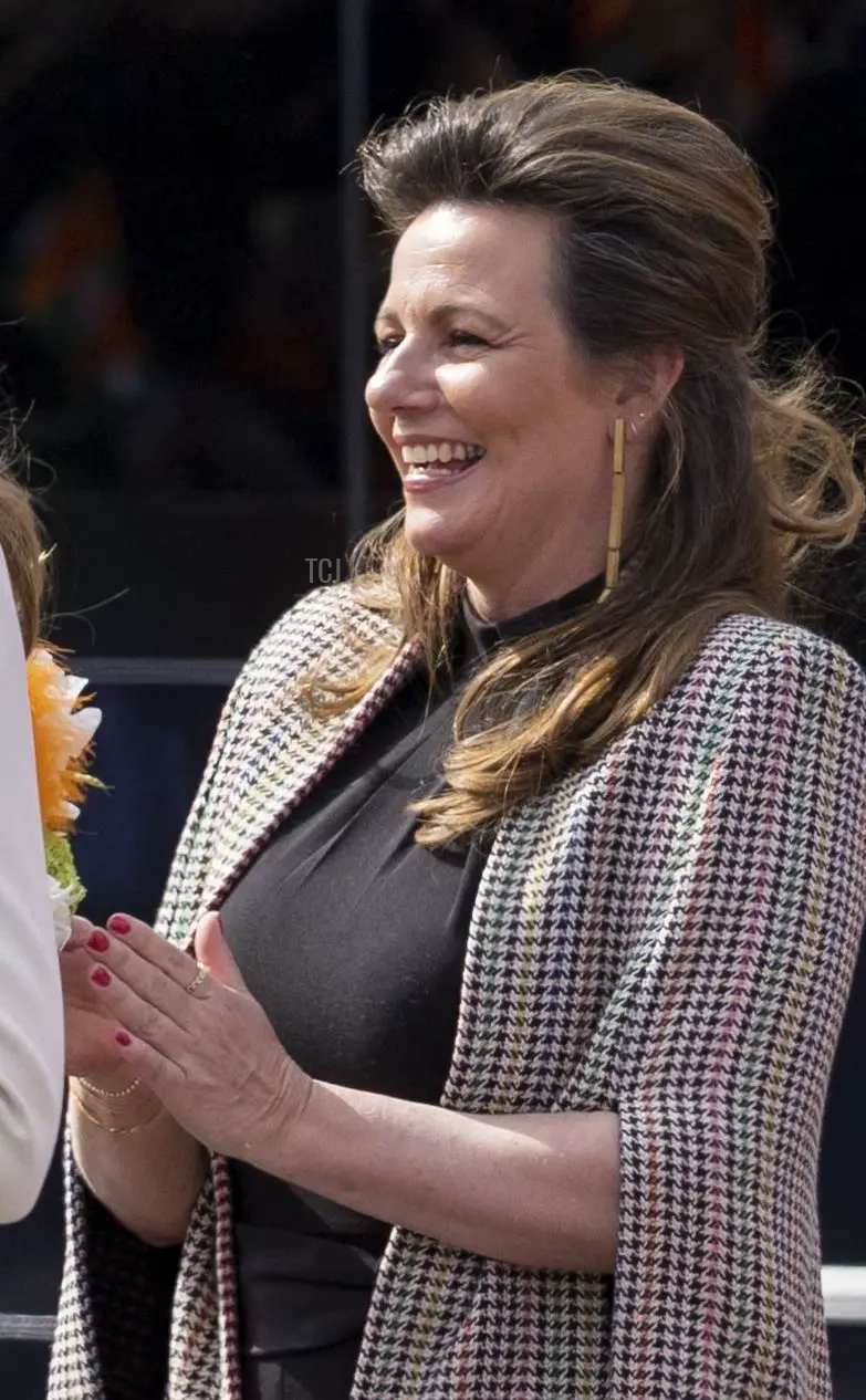 La principessa Annette di Orange-Nassau celebra la Giornata del Re a Rotterdam, 27 aprile 2023 (ROBIN VAN LONKHUIJSEN/ANP/AFP via Getty Images)