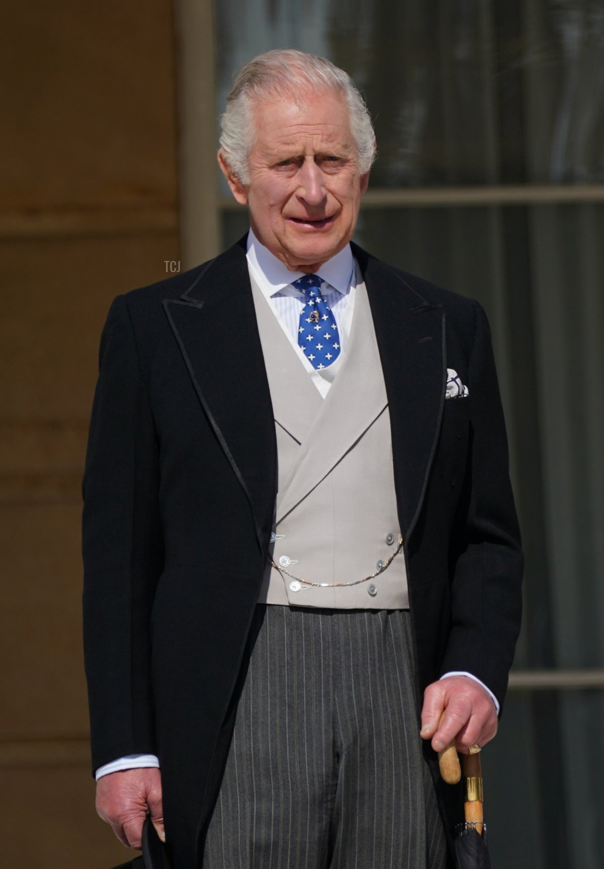 Re Carlo III ospita un giardino party a Buckingham Palace, parte dei festeggiamenti per il coronamento di questa settimana, 3 maggio 2023 (Yui Mok - WPA Pool/Getty Images)