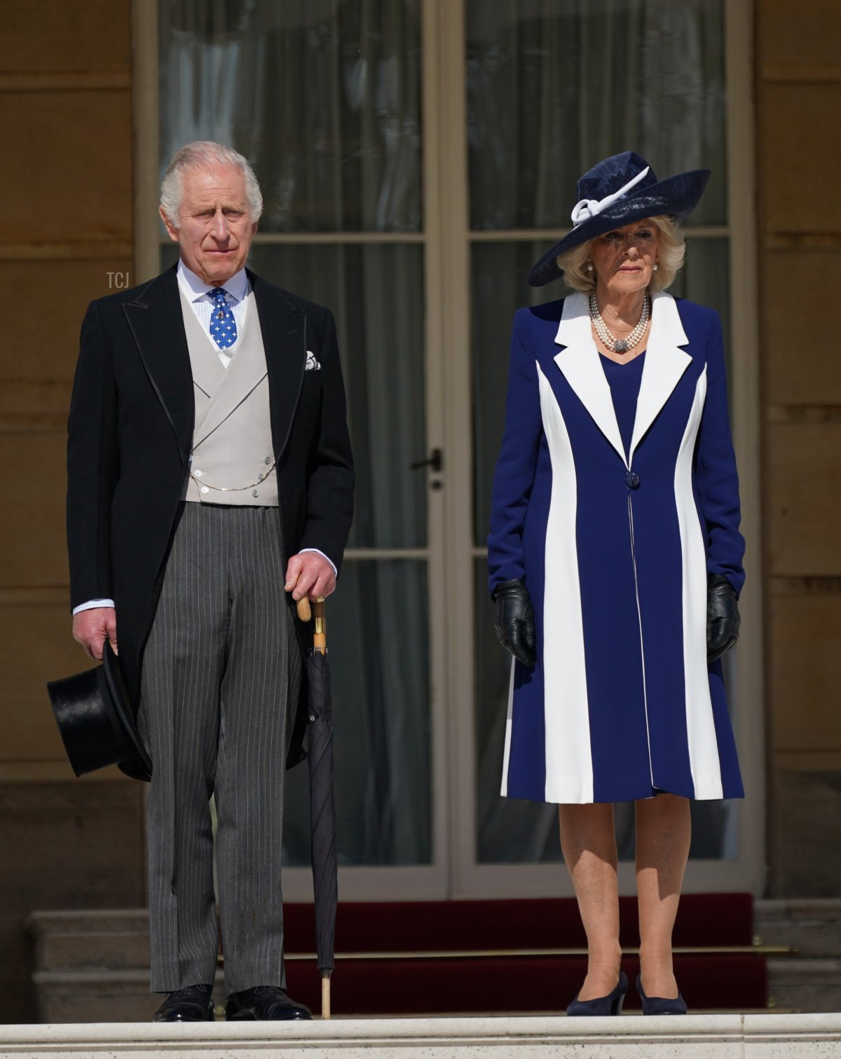 Re Carlo III e Regina Camilla ospitano un giardino party a Buckingham Palace, parte dei festeggiamenti per il coronamento di questa settimana, 3 maggio 2023 (Yui Mok - WPA Pool/Getty Images)