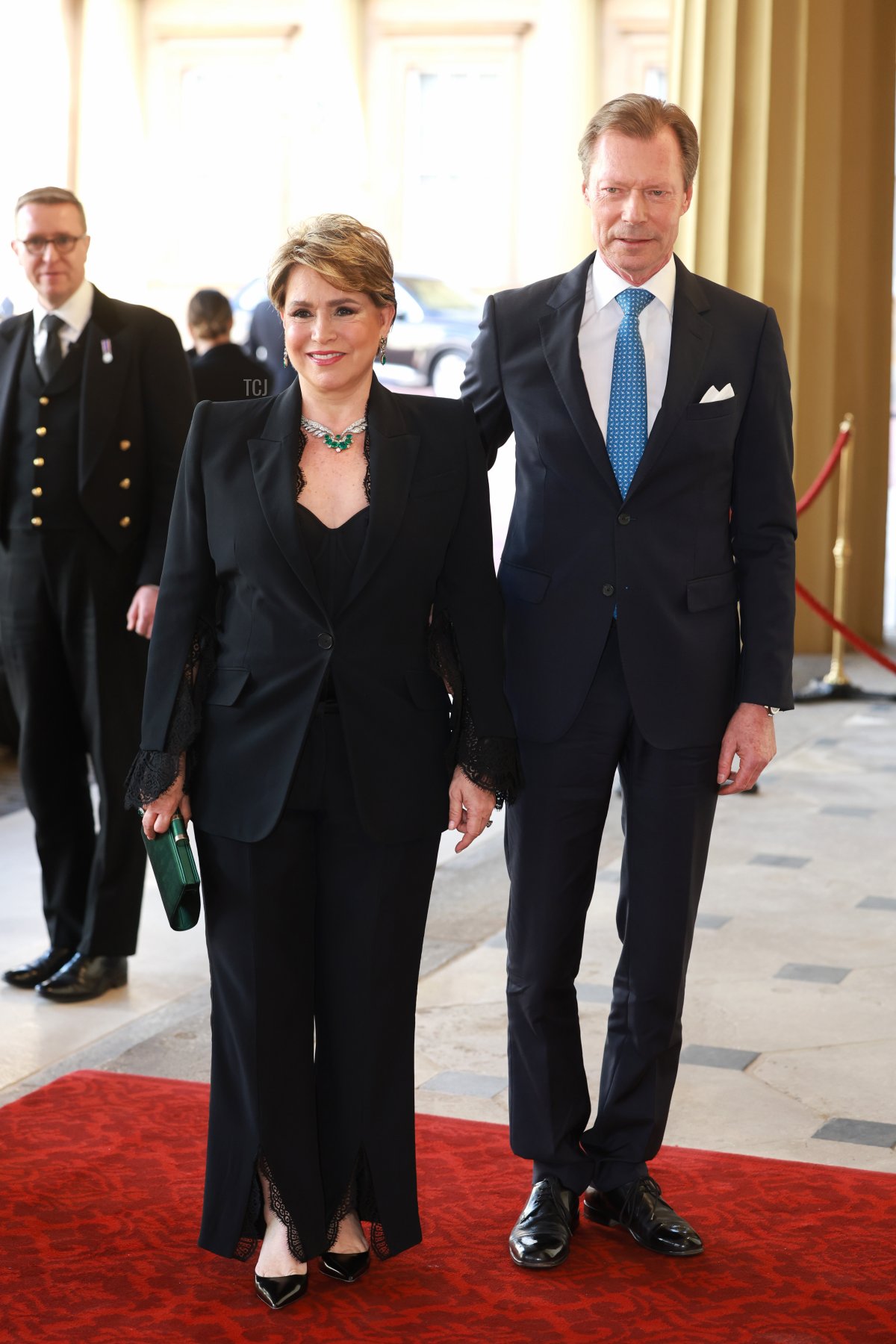 Il Granduca e la Granduchessa di Lussemburgo partecipano alla ricezione per gli ospiti stranieri a Buckingham Palace il 5 maggio 2023 a Londra, Inghilterra (Chris Jackson/Getty Images)