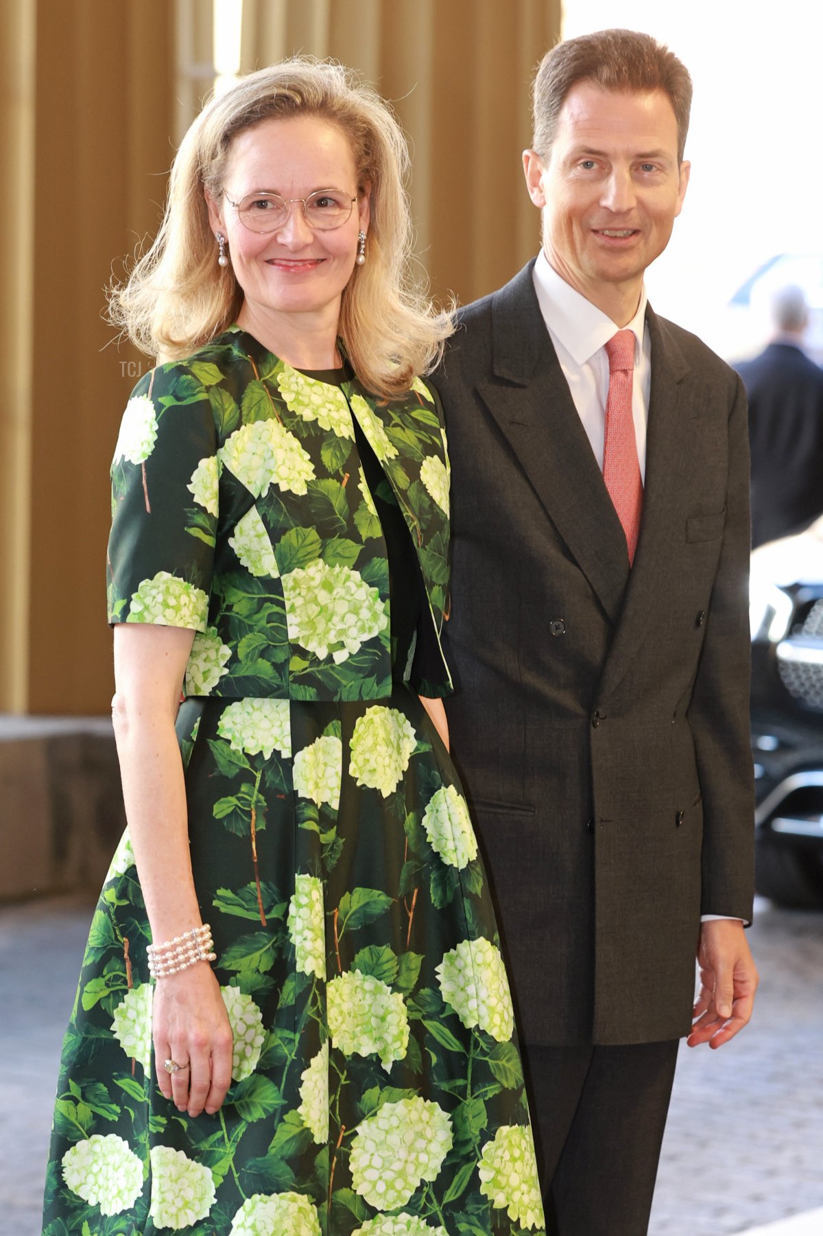 Il Principe e la Principessa Ereditaria del Liechtenstein partecipano alla ricezione per gli ospiti stranieri a Buckingham Palace il 5 maggio 2023 a Londra, Inghilterra (Chris Jackson/Getty Images)