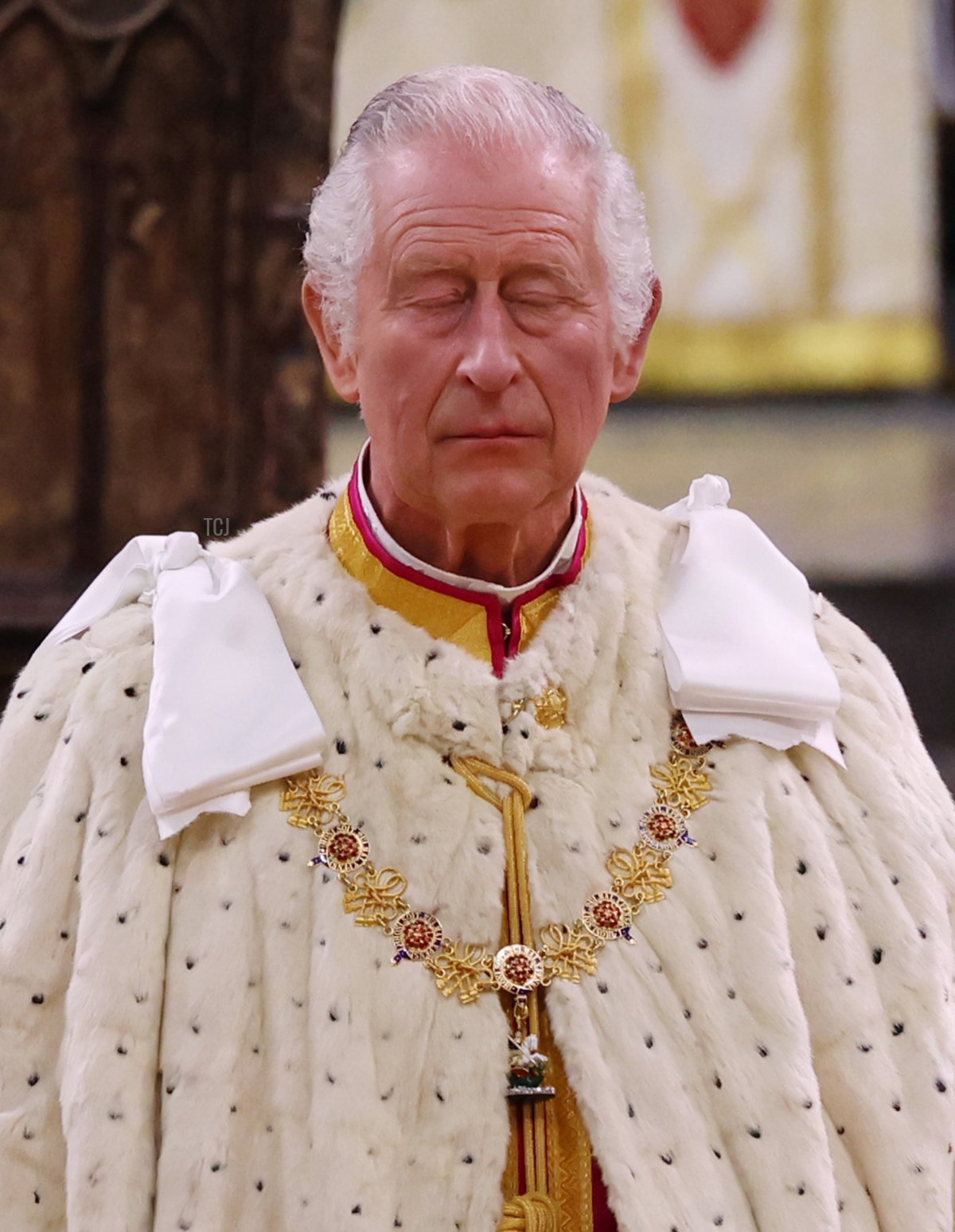 Il Re Carlo III partecipa alla sua incoronazione presso l'Abbazia di Westminster il 6 maggio 2023 a Londra, Inghilterra (Richard Pohle - WPA Pool/Getty Images)