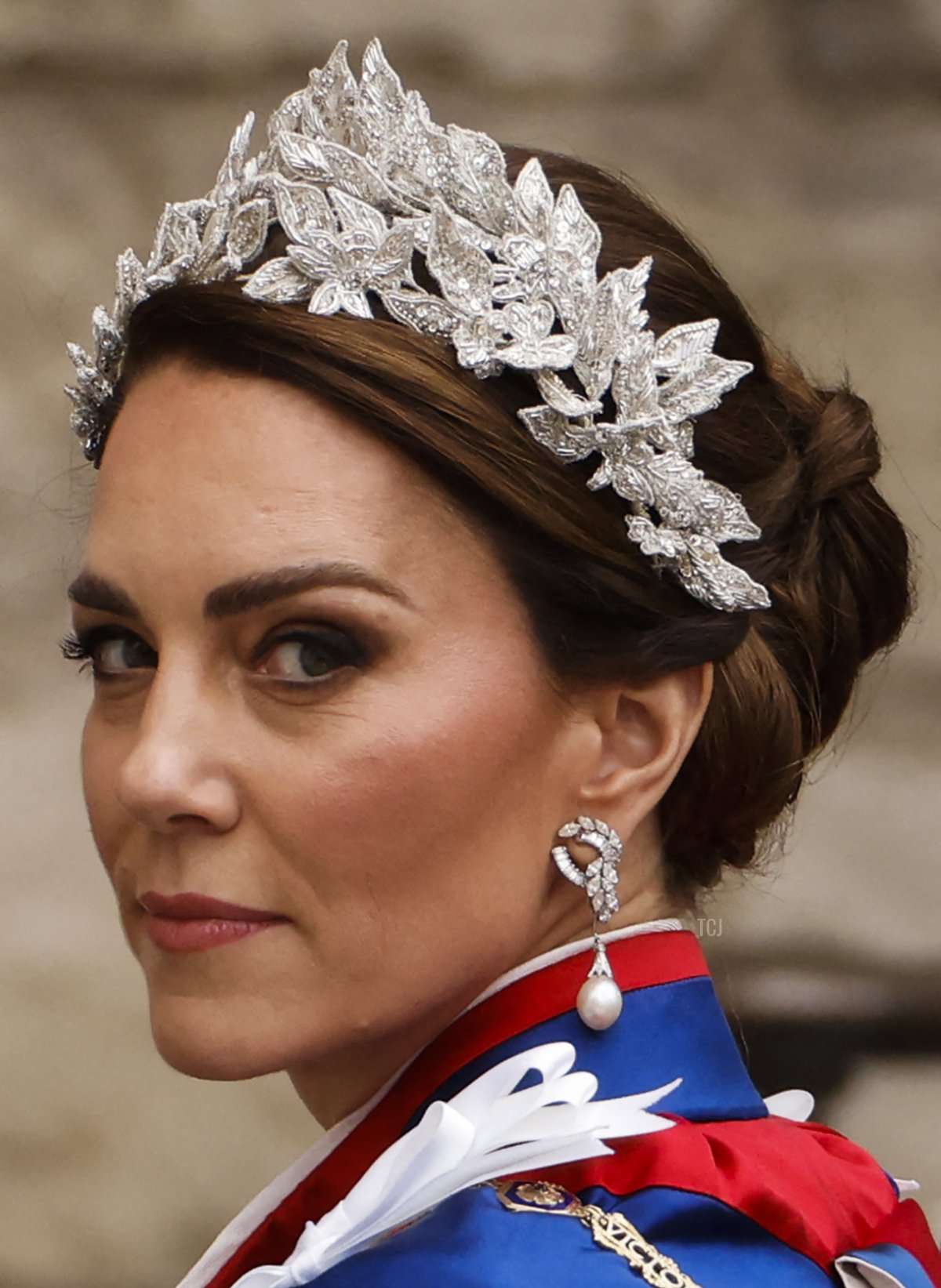 La Principessa di Galles arriva all'Abbazia di Westminster per la cerimonia di incoronazione, 6 maggio 2023 (ODD ANDERSEN/AFP tramite Getty Images)