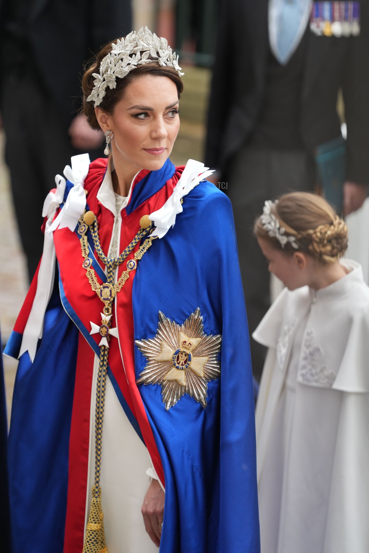 La Principessa di Galles e la Principessa Charlotte arrivano all'Abbazia di Westminster per la cerimonia di incoronazione, 6 maggio 2023 (Dan Charity - WPA Pool/Getty Images)