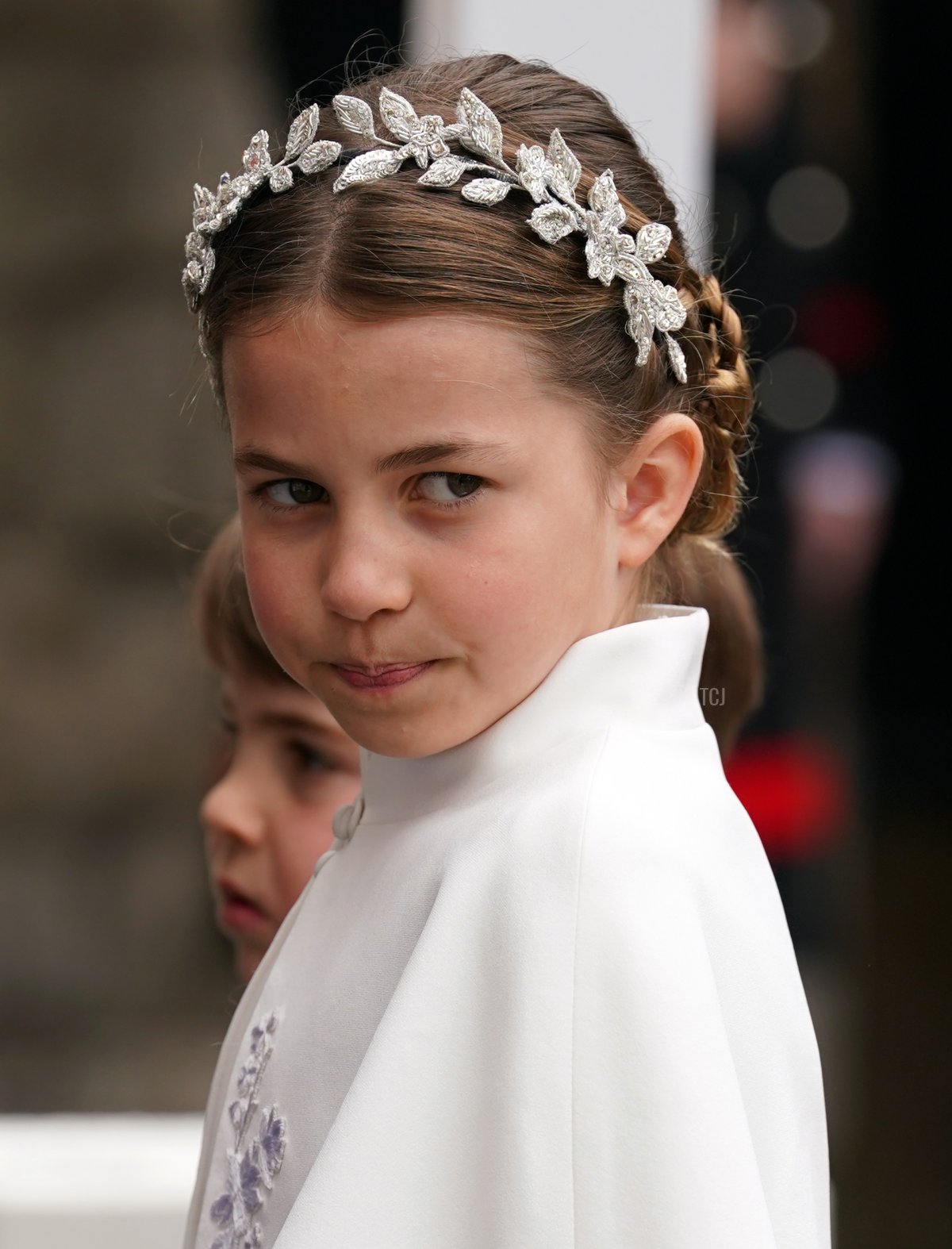 La Principessa Charlotte e il Principe Louis di Galles partecipano all'incoronazione del loro nonno, re Carlo III, all'Abbazia di Westminster, 6 maggio 2023 (Andrew Milligan - WPA Pool/Getty Images)