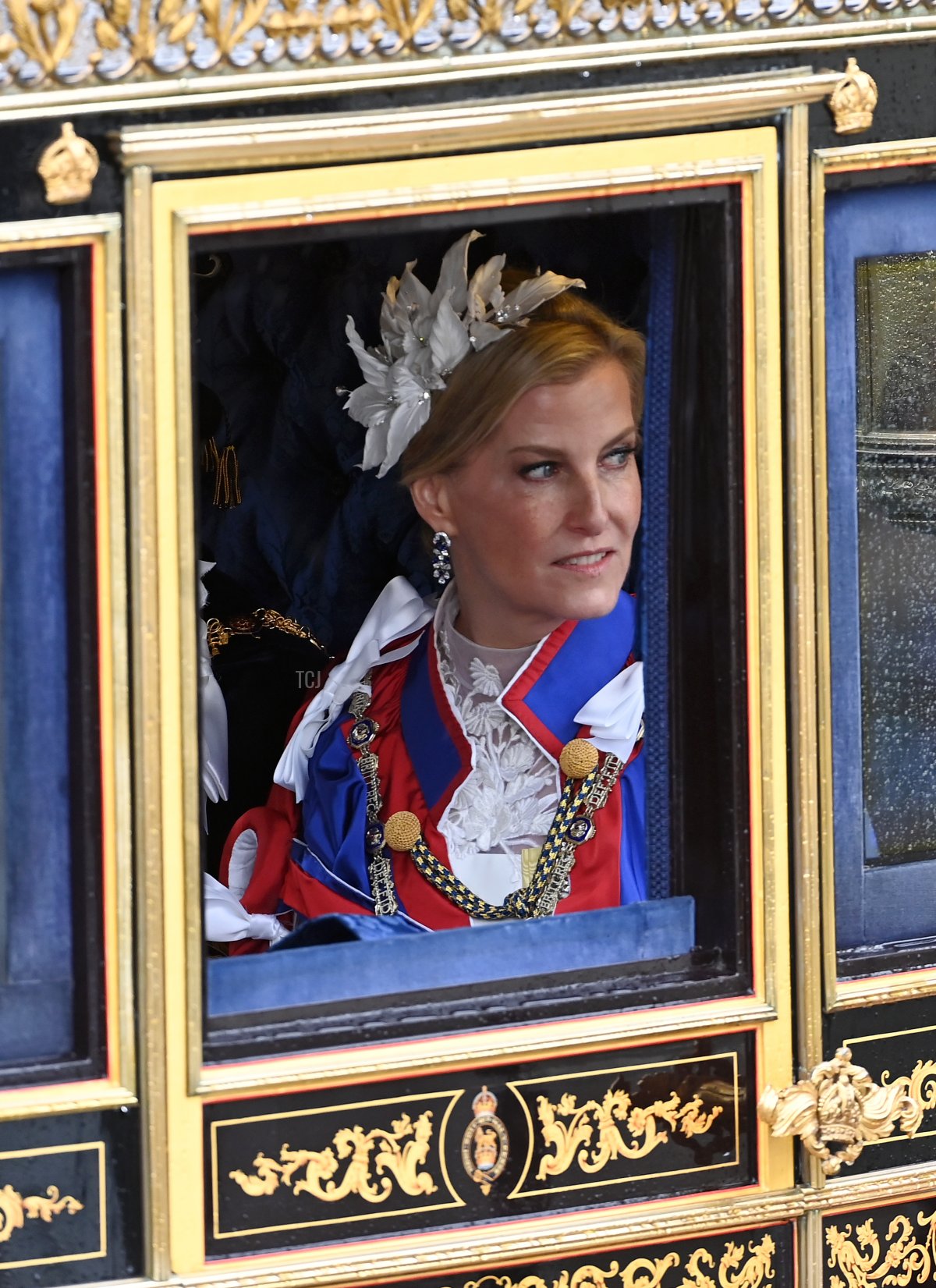 La Duchessa di Edimburgo partecipa alla processione in carrozza dopo l'incoronazione del re Carlo III e della regina Camilla il 6 maggio 2023 a Londra, Inghilterra (Stuart C. Wilson/Getty Images)