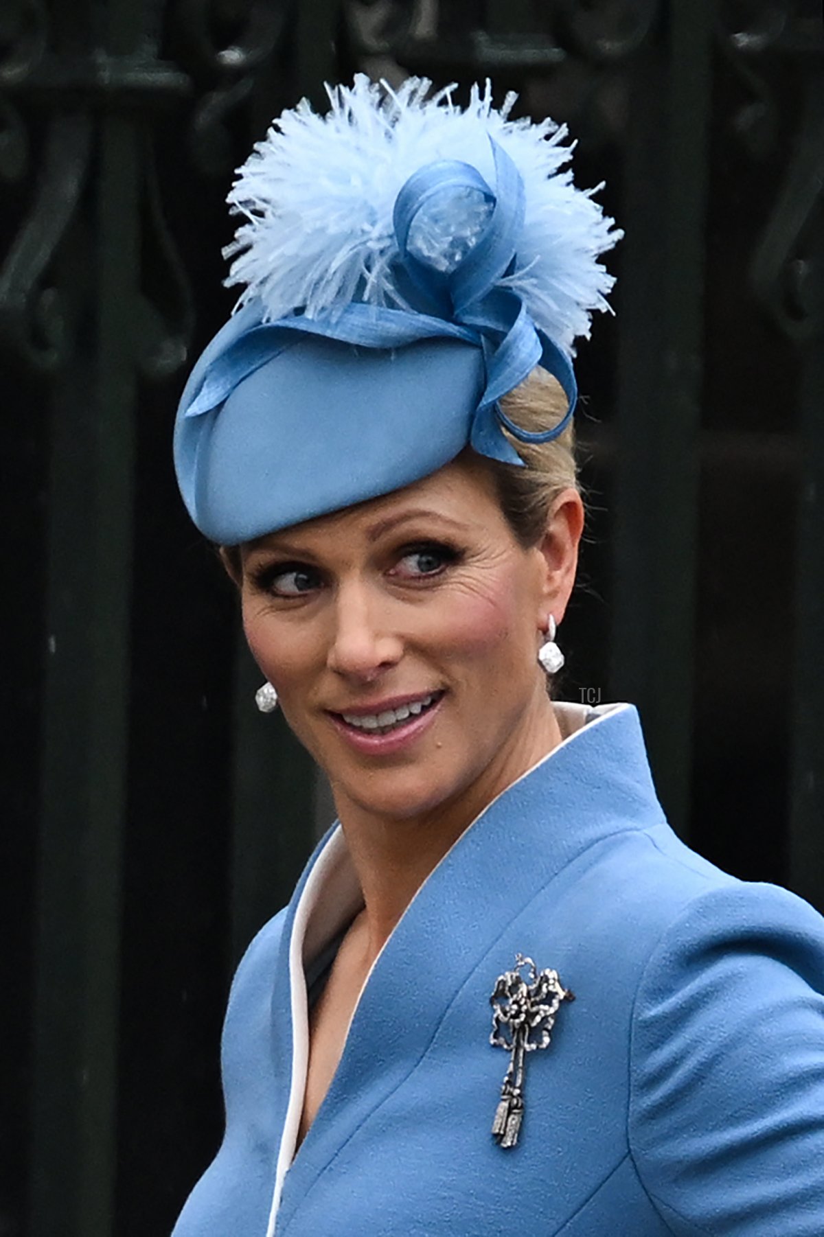 Zara Tindall all'abbazia di Westminster il 6 maggio 2023 (PAUL ELLIS/AFP via Getty Images)