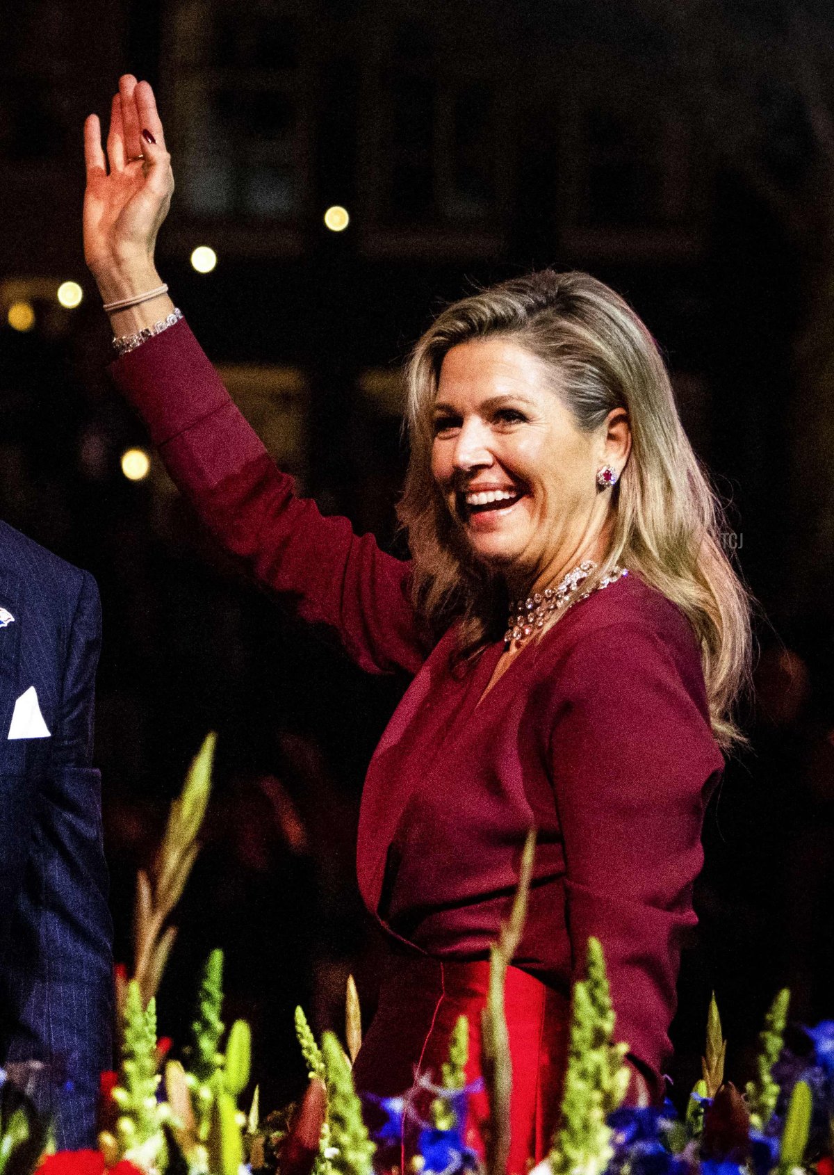 La Regina dei Paesi Bassi partecipa al concerto annuale della Giornata della Liberazione ad Amsterdam, 5 maggio 2023 (RAMON VAN FLYMEN/ANP/AFP via Getty Images)