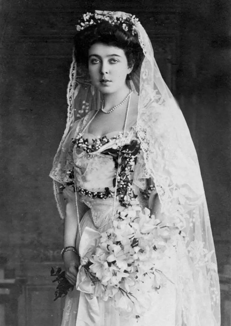 Principessa Margaret di Connaught nel giorno del suo matrimonio, giugno 1905 (Wikimedia Commons)