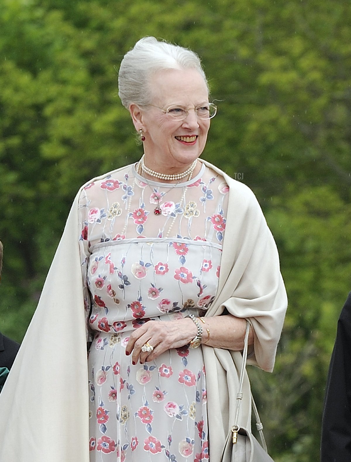 Regina Margrethe II di Danimarca partecipa al battesimo della sua nipote, Principessa Athena, a Tonder, 20 maggio 2012 (Christian Augustin/Getty Images)