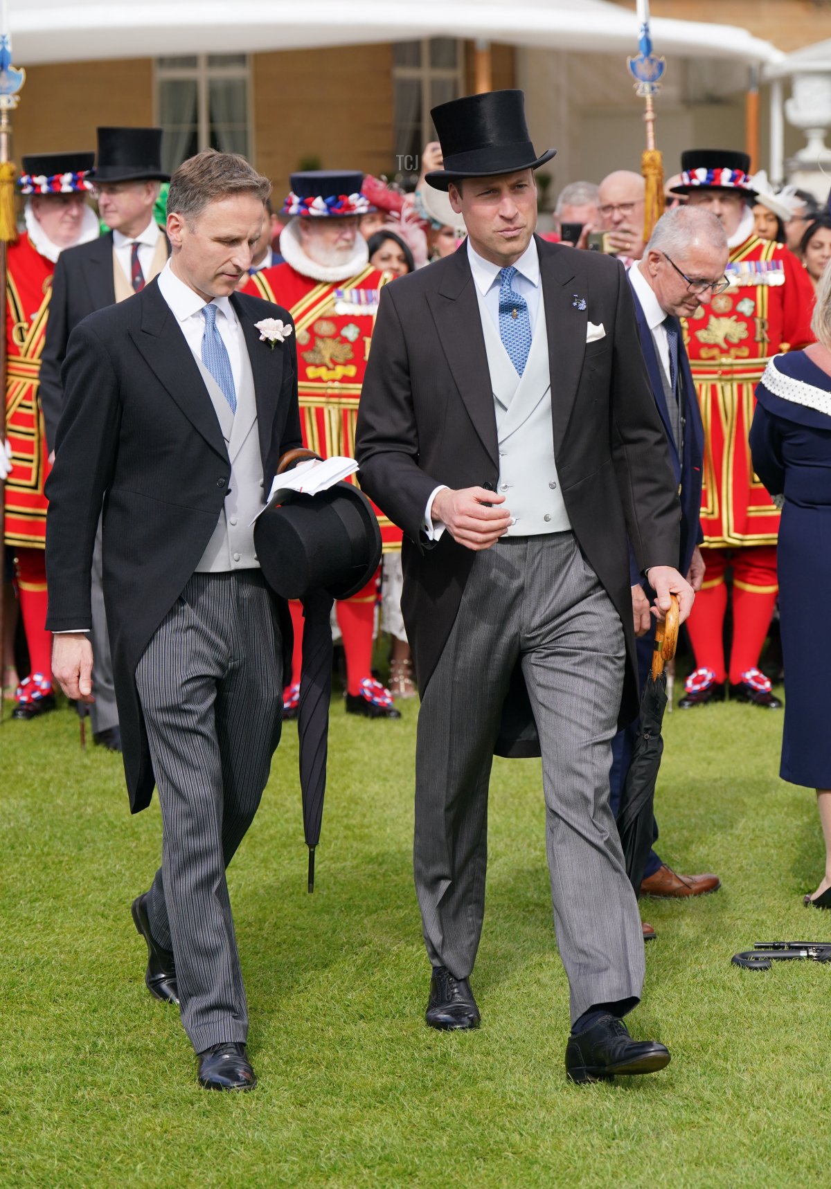 Il Principe di Galles partecipa a una festa in giardino a Buckingham Palace a Londra il 9 maggio 2023, come parte delle celebrazioni per l'incoronazione (Jonathan Brady - WPA Pool/Getty Images)