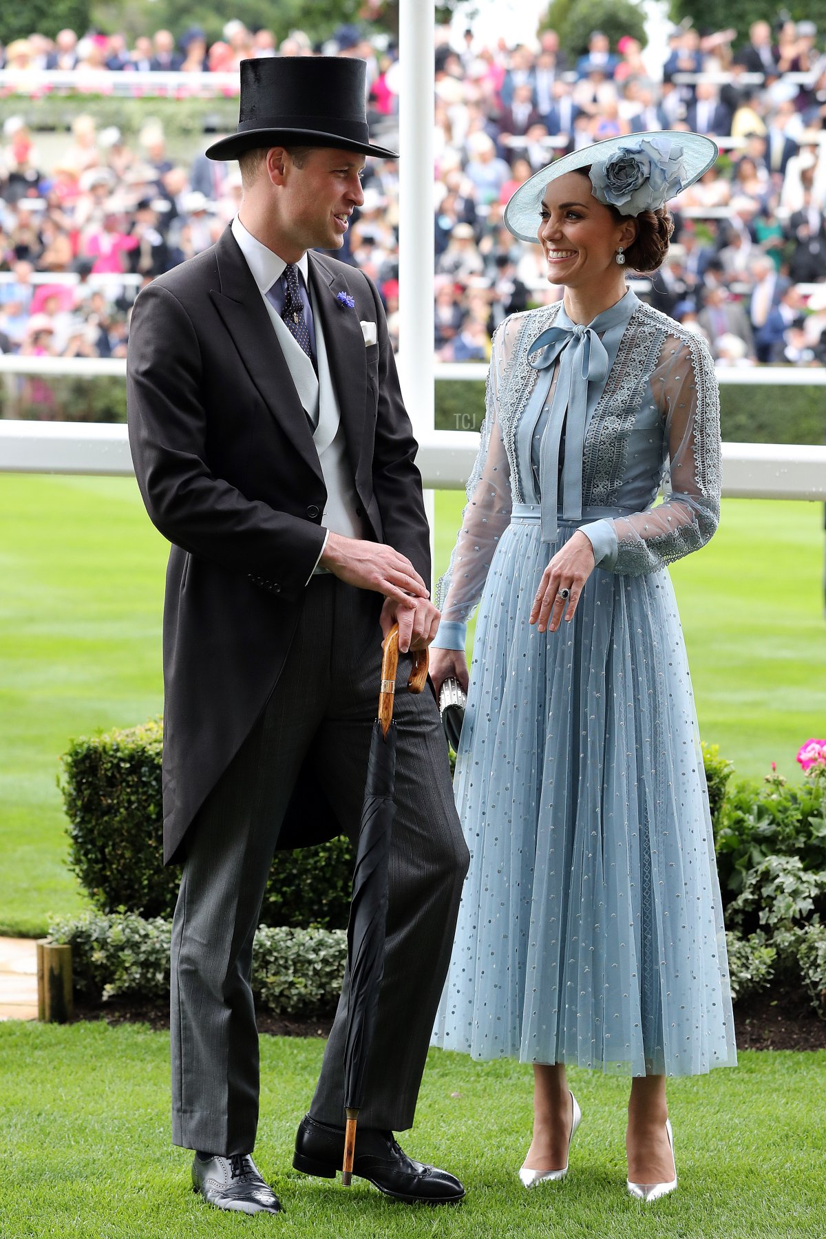 Il Duca e la Duchessa di Cambridge sono ritratti a Royal Ascot, 18 giugno 2019 (Chris Jackson/Getty Images)