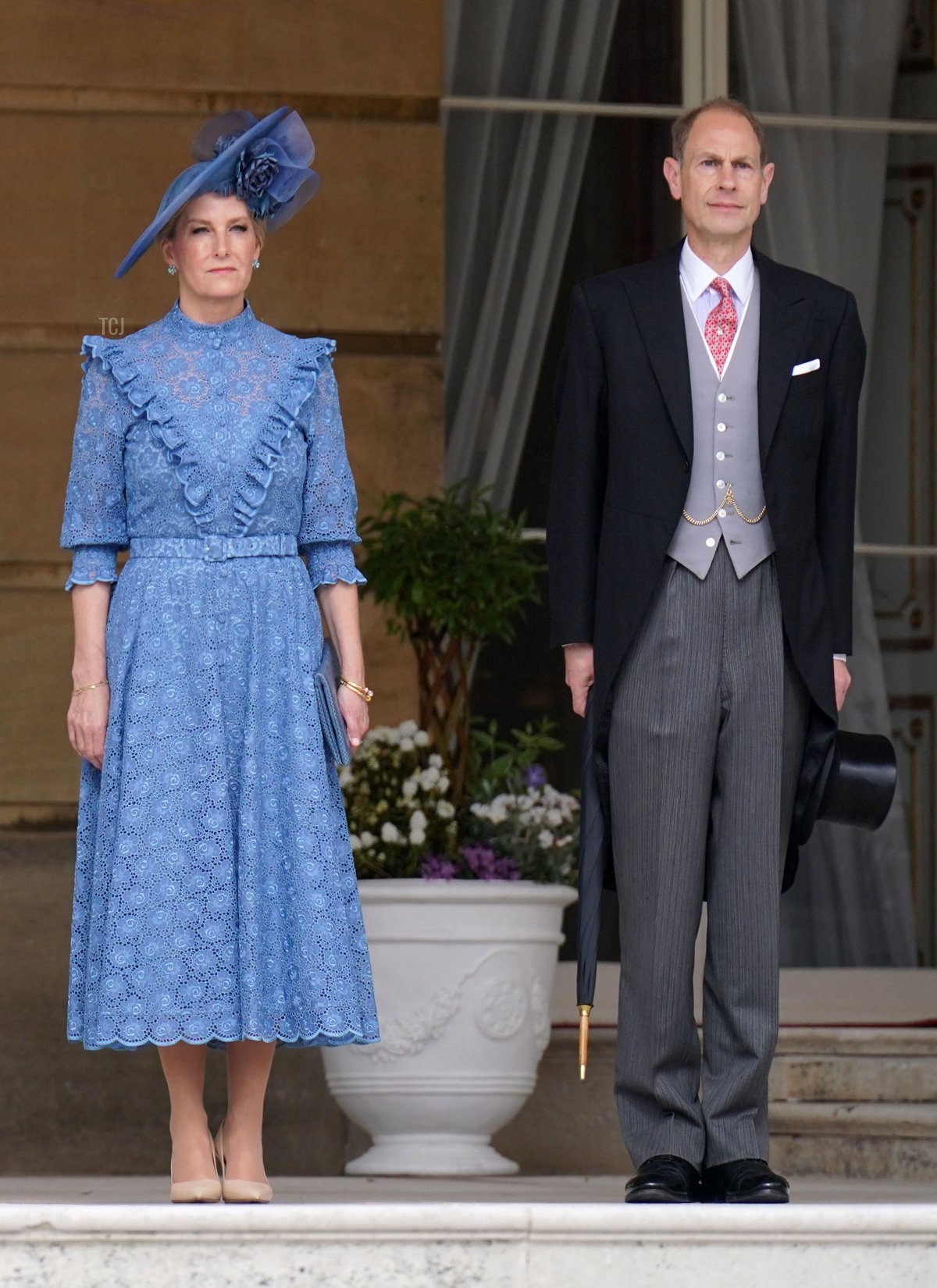 Il Duca e la Duchessa di Edimburgo partecipano a una festa in giardino a Buckingham Palace a Londra il 9 maggio 2023, come parte delle celebrazioni per l'incoronazione (Jonathan Brady - WPA Pool/Getty Images)