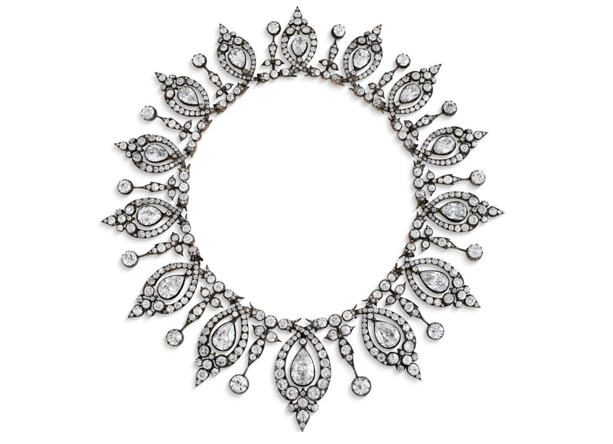 Tiara/collana in diamanti dalla collezione di Mary, Duchessa di Roxburghe (Christie’s)