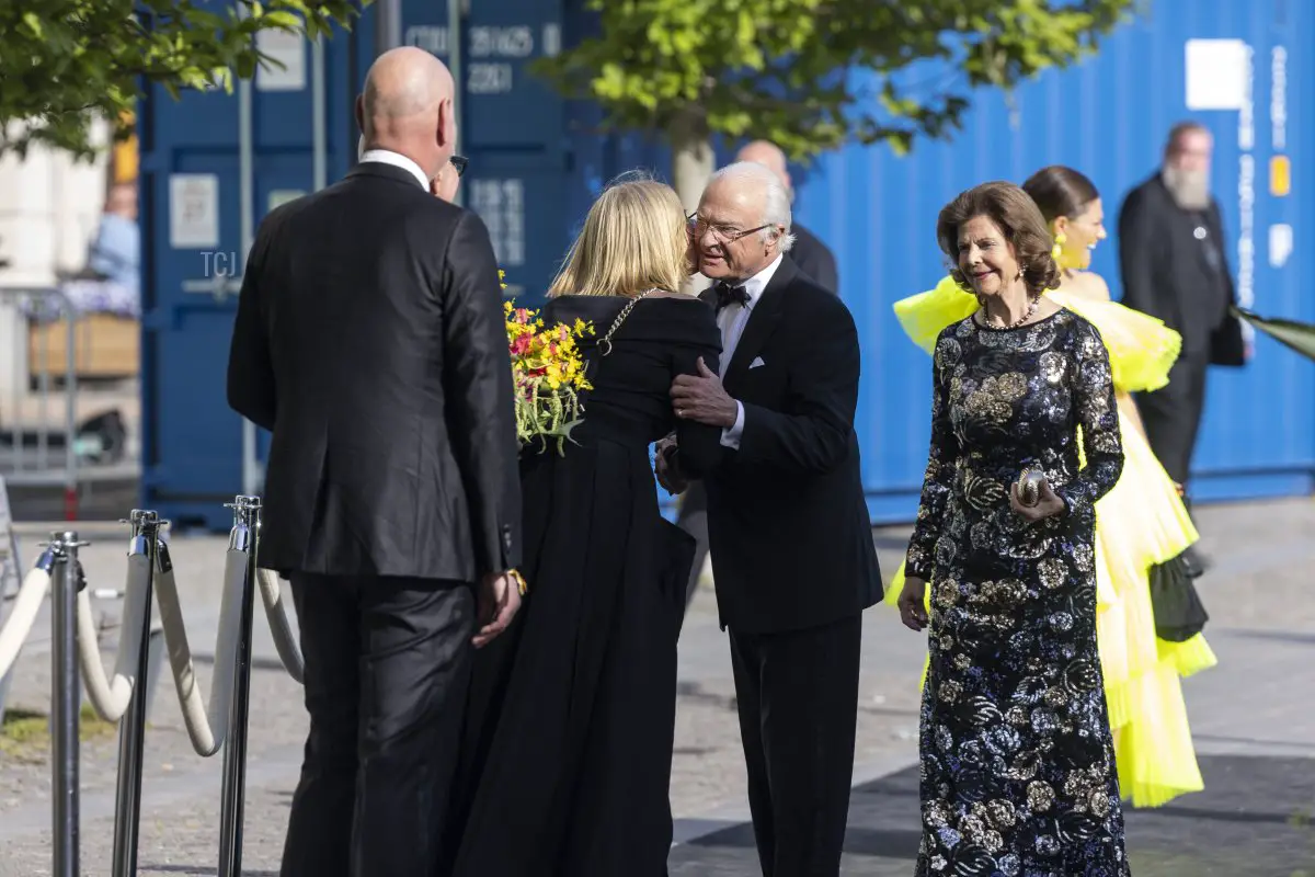 Il Re Carlo XVI e la Regina Silvia di Svezia partecipano al Polar Music Prize 2023 il 23 maggio 2023 a Stoccolma, Svezia (Michael Campanella/Getty Images)