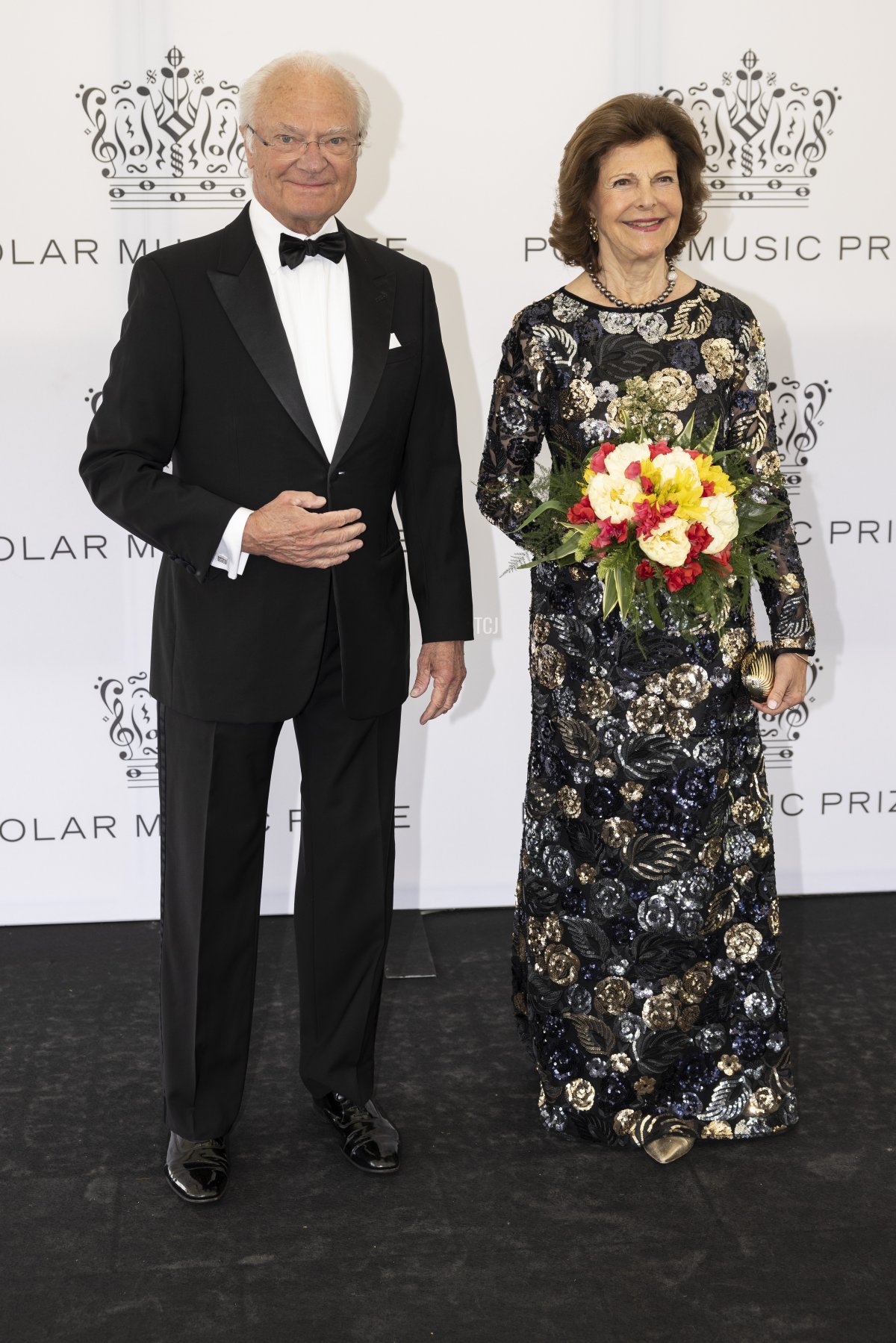 Il Re Carlo XVI e la Regina Silvia di Svezia partecipano al Polar Music Prize 2023 il 23 maggio 2023 a Stoccolma, Svezia (Michael Campanella/Getty Images)