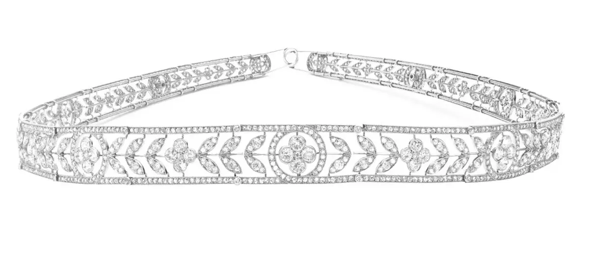 Un delicato diadema in diamante di Boucheron, ca. 1910 (Sotheby's)