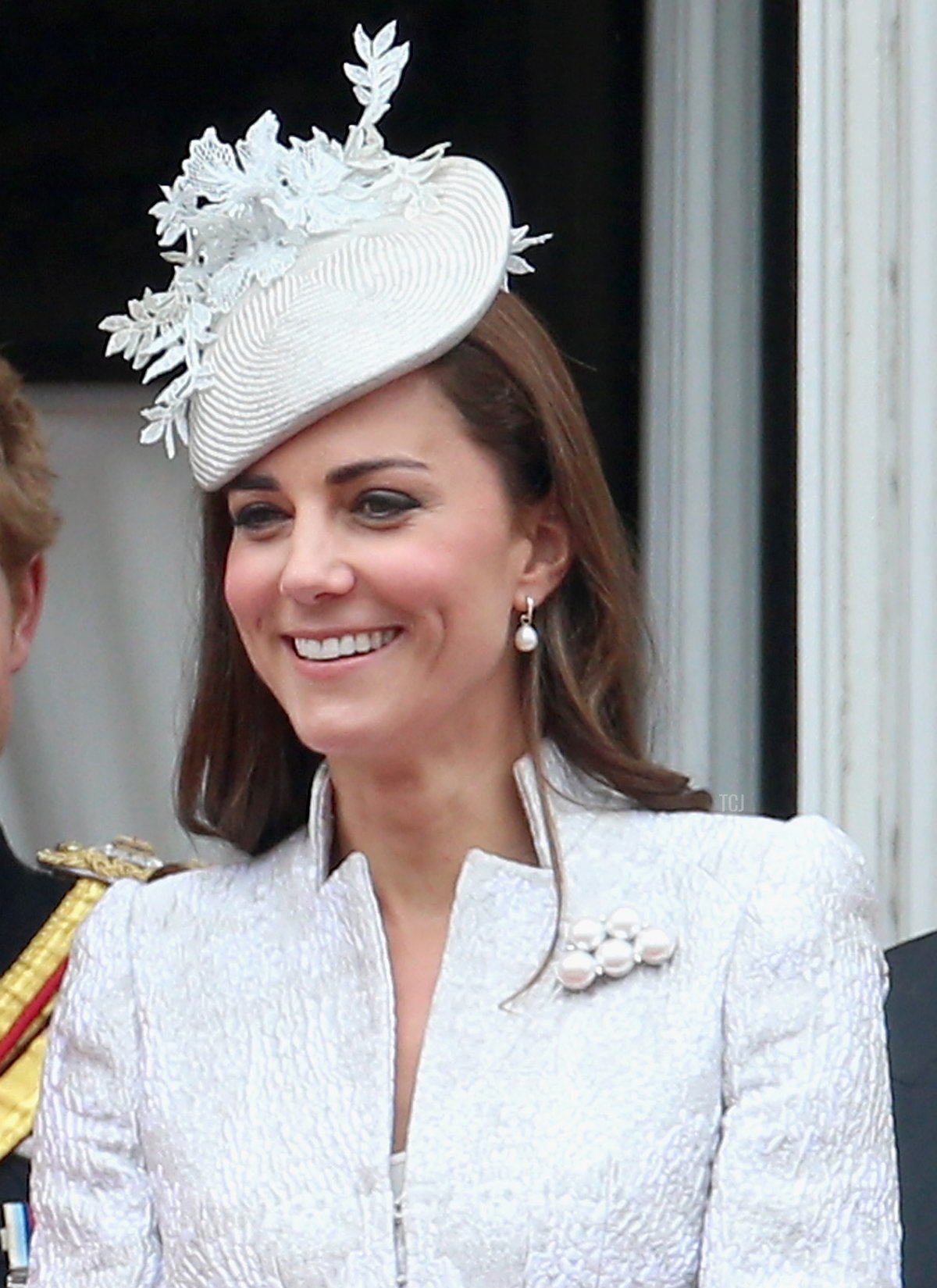 La Duchessa di Cambridge è ritratta al balcone di Buckingham Palace durante il Trooping the Colour il 14 Giugno 2014 a Londra, Inghilterra (Chris Jackson/Getty Images)