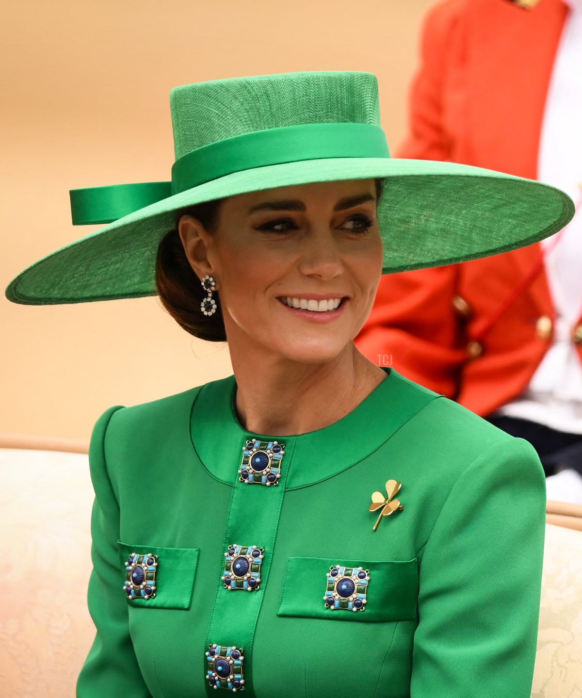 La Principessa del Galles in carrozza durante il Trooping the Colour il 17 giugno 2023 a Londra, Inghilterra (DANIEL LEAL/AFP via Getty Images)