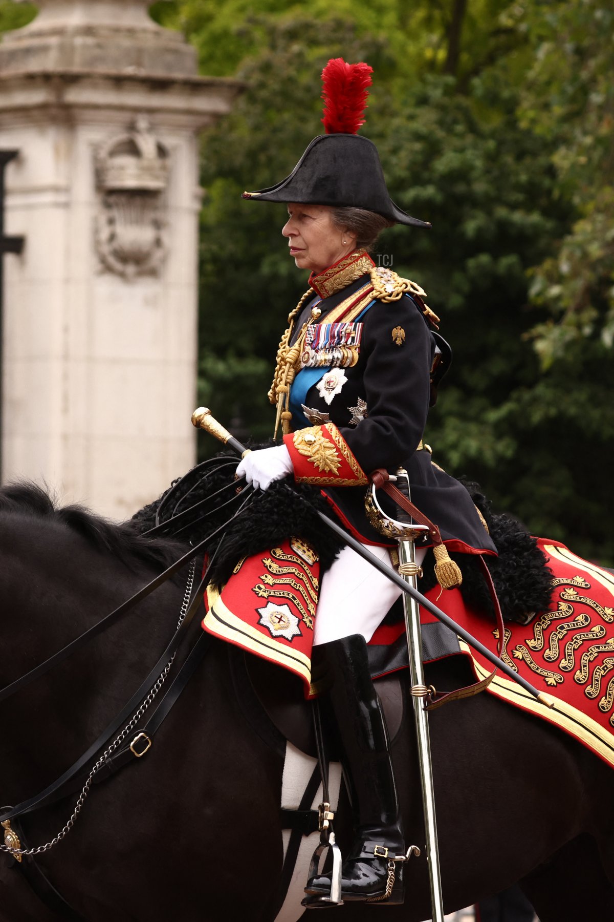 La principessa reale si prepara per il Trooping the Colour a Londra il 17 giugno 2023 (HENRY NICHOLLS/AFP via Getty Images)