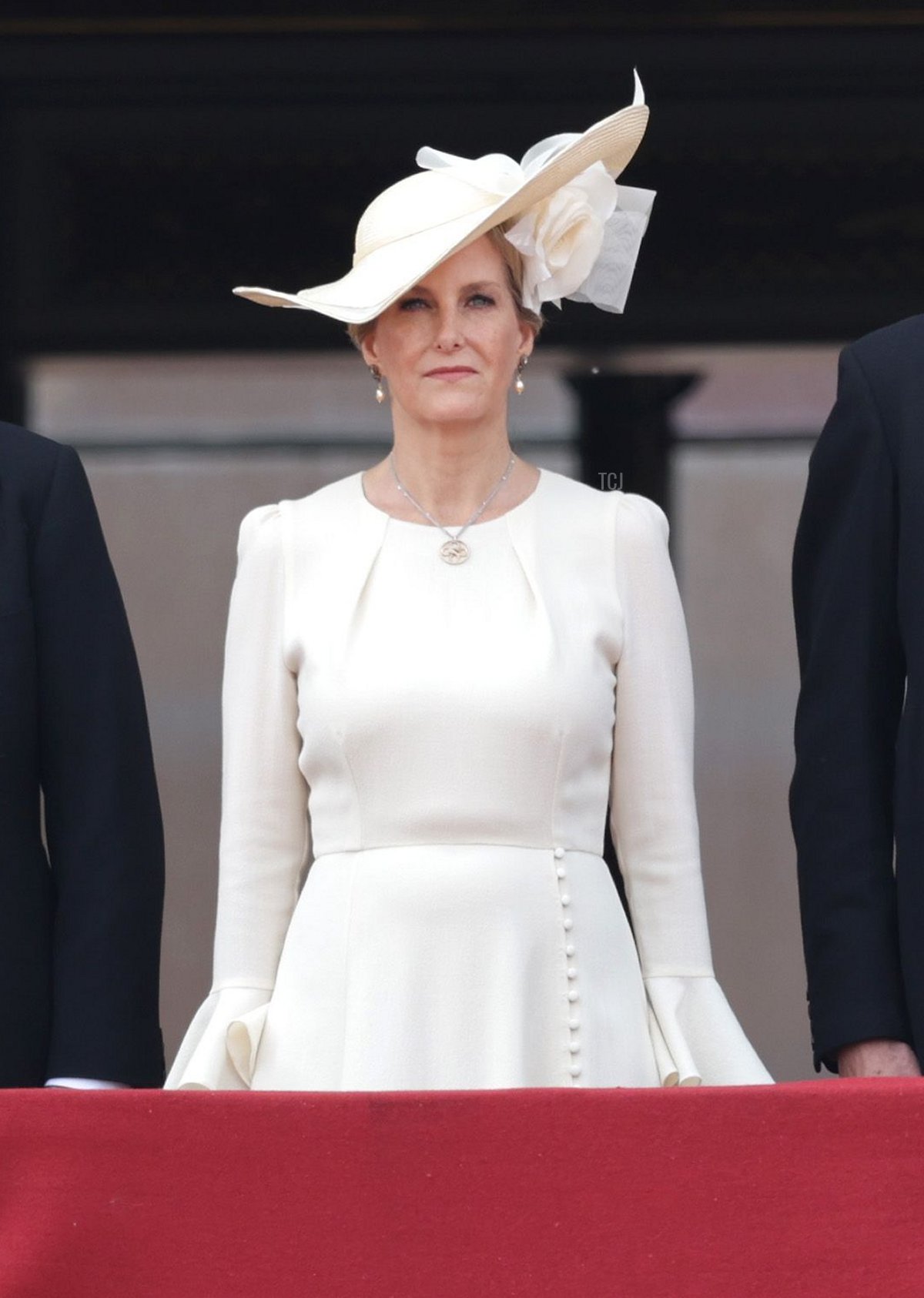 La Duchessa di Edimburgo è ritratta sul balcone di Buckingham Palace durante il Trooping the Colour, 17 giugno 2023 (Chris Jackson/Getty Images)