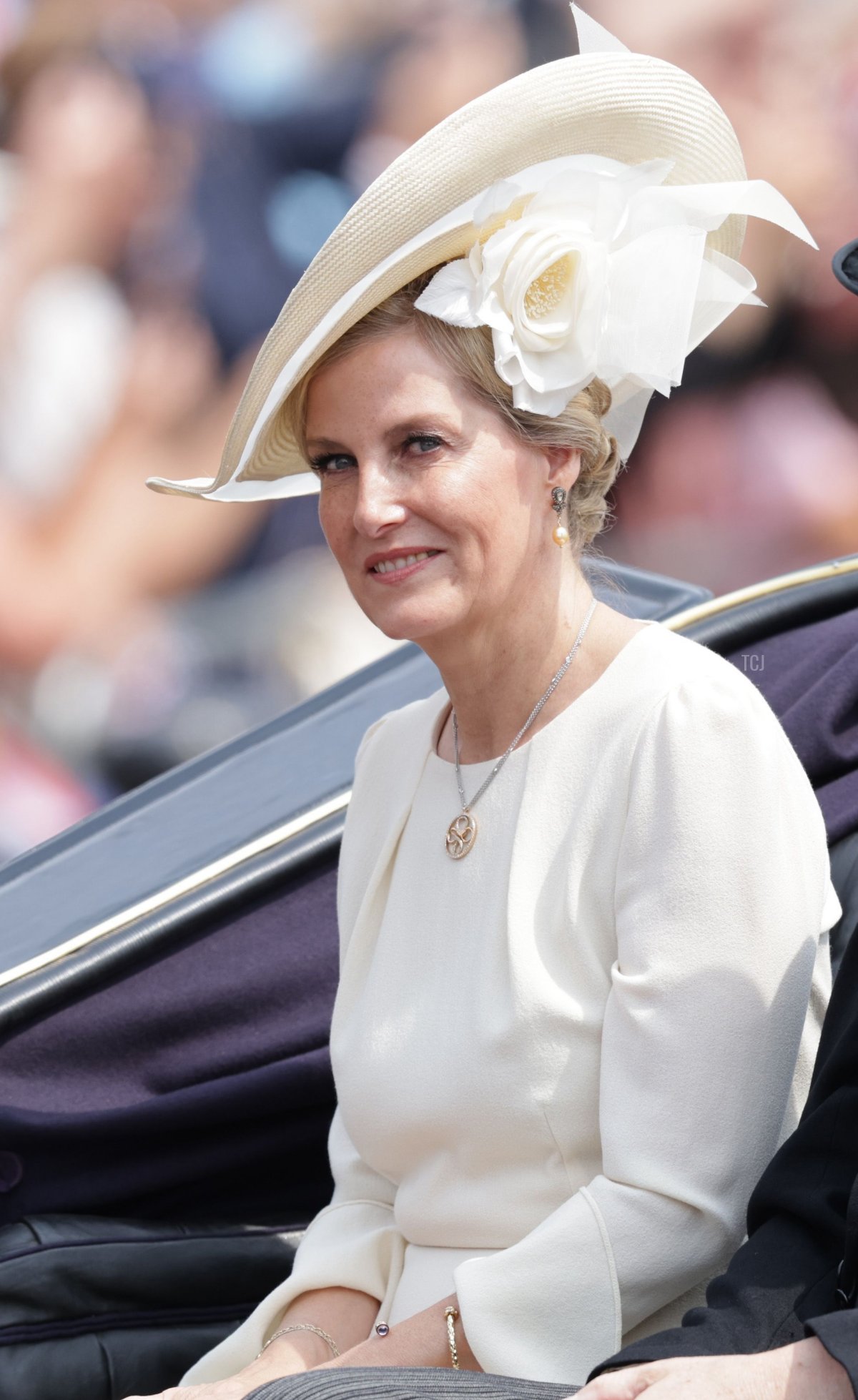 La Duchessa di Edimburgo viaggia in carrozza durante le celebrazioni del Trooping the Colour a Londra, 17 giugno 2023 (Chris Jackson/Getty Images)