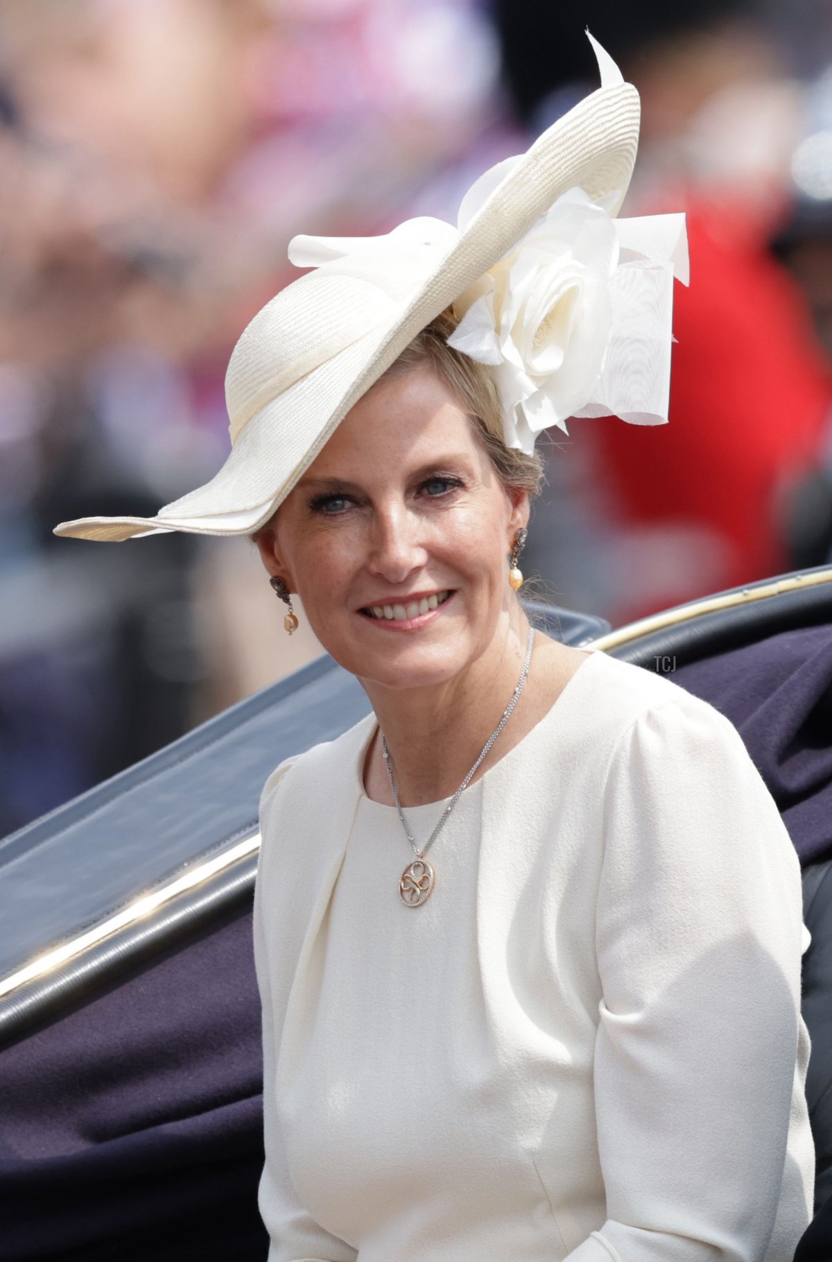 La Duchessa di Edimburgo viaggia in carrozza durante le celebrazioni del Trooping the Colour a Londra, 17 giugno 2023 (Chris Jackson/Getty Images)