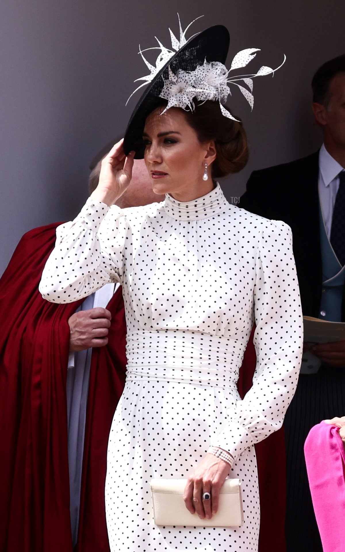 La Principessa di Galles partecipa al servizio dell'Ordine della Giarrettiera presso la Cappella di San Giorgio, Windsor il 19 giugno 2023 (Henry Nicholls - WPA Pool/Getty Images)