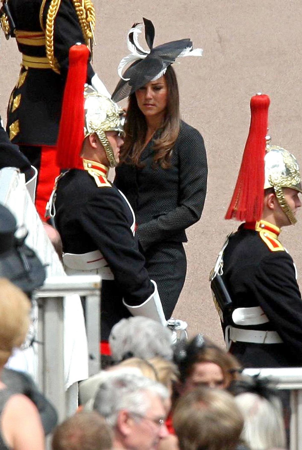 Kate Middleton partecipa al servizio dell'Ordine della Giarrettiera alla Cappella di San Giorgio, Windsor il 16 giugno 2008 (Steve Parsons/AFP via Getty Images)