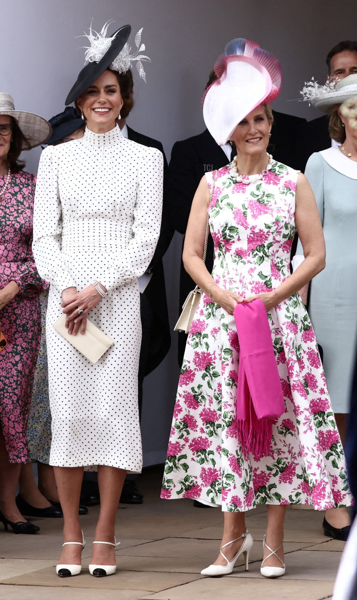 La Principessa di Galles e la Duchessa di Edimburgo partecipano al servizio dell'Ordine della Giarrettiera alla Cappella di San Giorgio, Windsor il 19 giugno 2023 (Henry Nicholls - WPA Pool/Getty Images)