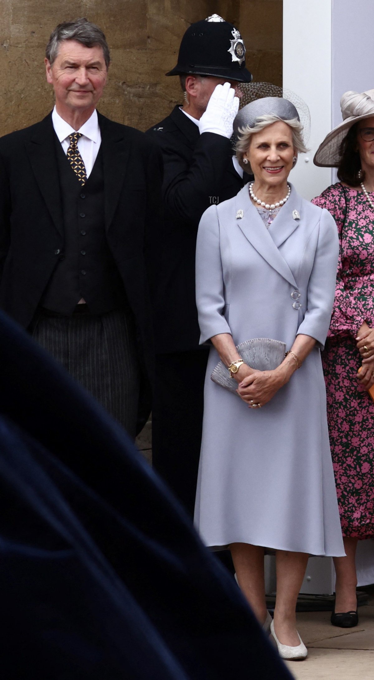 Sir Timothy Laurence e la Duchessa di Gloucester partecipano al servizio dell'Ordine della Giarrettiera alla Cappella di San Giorgio, Windsor il 19 giugno 2023 (Henry Nicholls - WPA Pool/Getty Images)