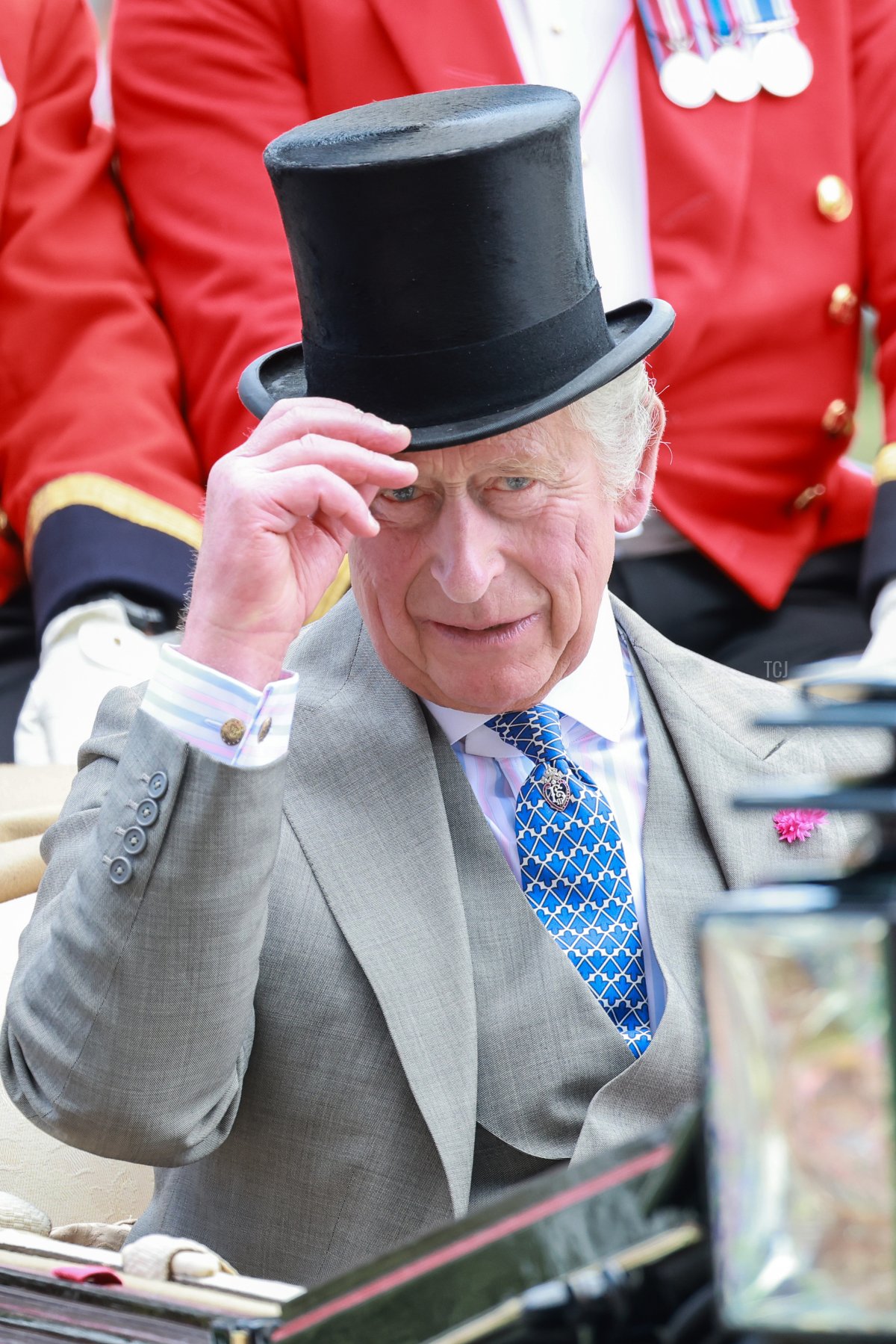 Re Carlo III partecipa al secondo giorno di Royal Ascot all'ippodromo di Ascot il 21 giugno 2023 in Ascot, Inghilterra (Chris Jackson/Getty Images)