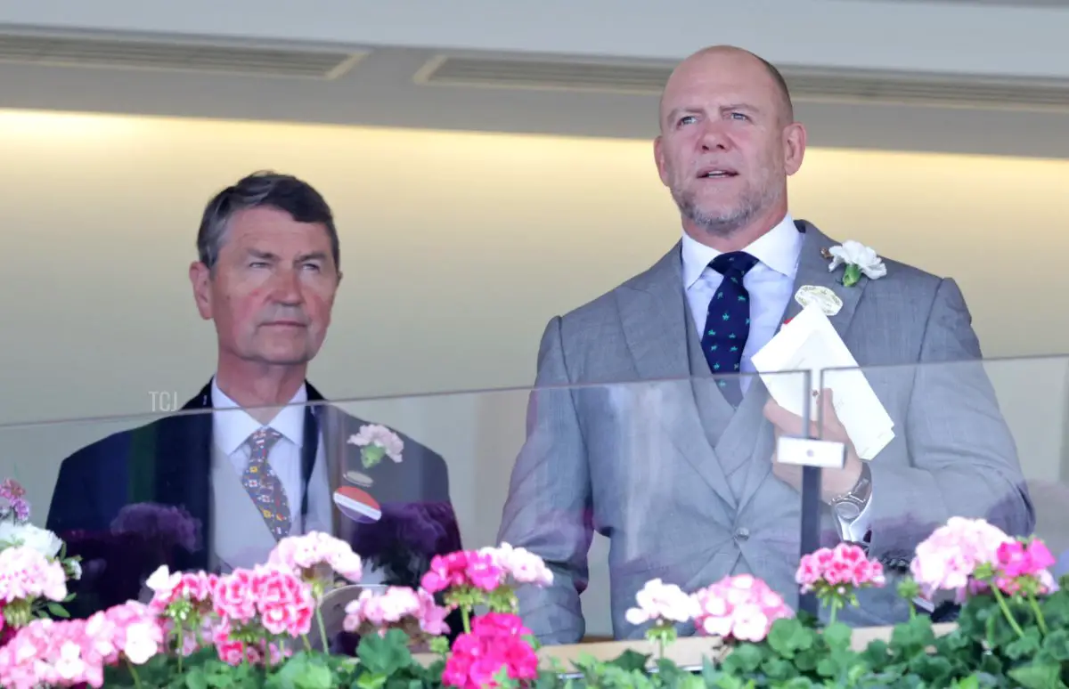 Vice-Admiraglio Sir Timothy Laurence e Mike Tindall partecipano al secondo giorno di Royal Ascot all'ippodromo di Ascot il 21 giugno 2023 in Ascot, Inghilterra (Chris Jackson/Getty Images)