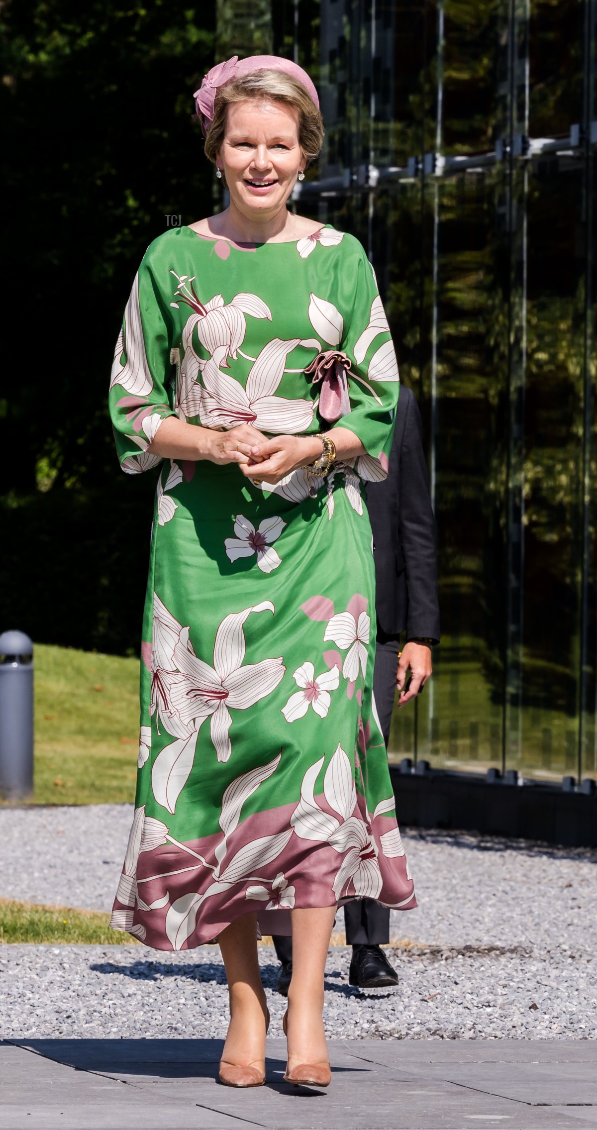 La Regina Matilde dei Belgi visita la Cappella Musicale di Regina Elisabetta il 21 giugno 2023 a Waterloo, Belgio (Geert Vanden Wijngaert/Getty Images)