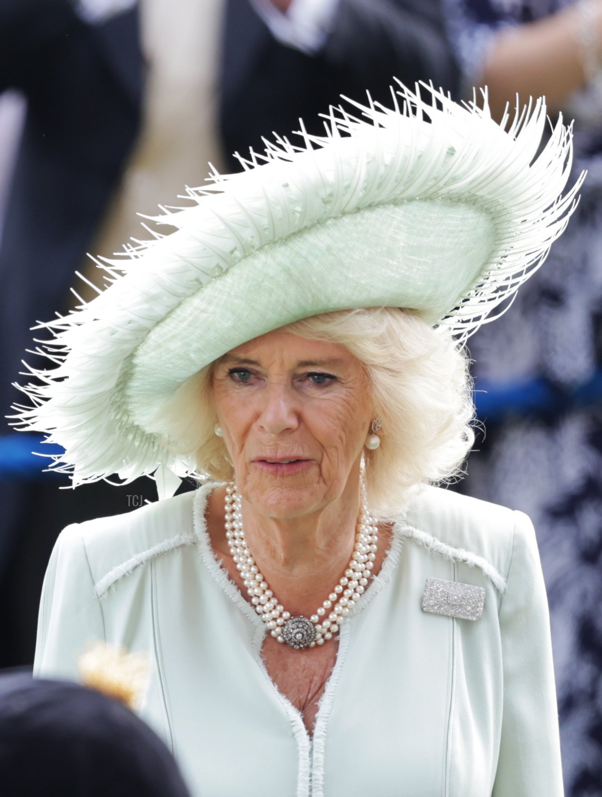 La Regina Camilla partecipa al terzo giorno dell'Royal Ascot presso l'Ascot Racecourse il 22 giugno 2023 (Chris Jackson/Getty Images)