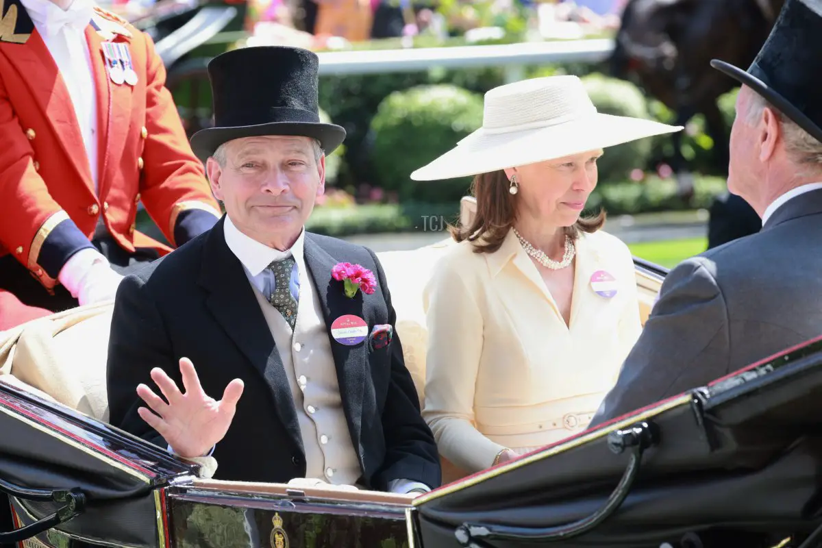 Daniel e Lady Sarah Chatto partecipano al terzo giorno dell'Royal Ascot presso l'Ascot Racecourse il 22 giugno 2023 (Chris Jackson/Getty Images)