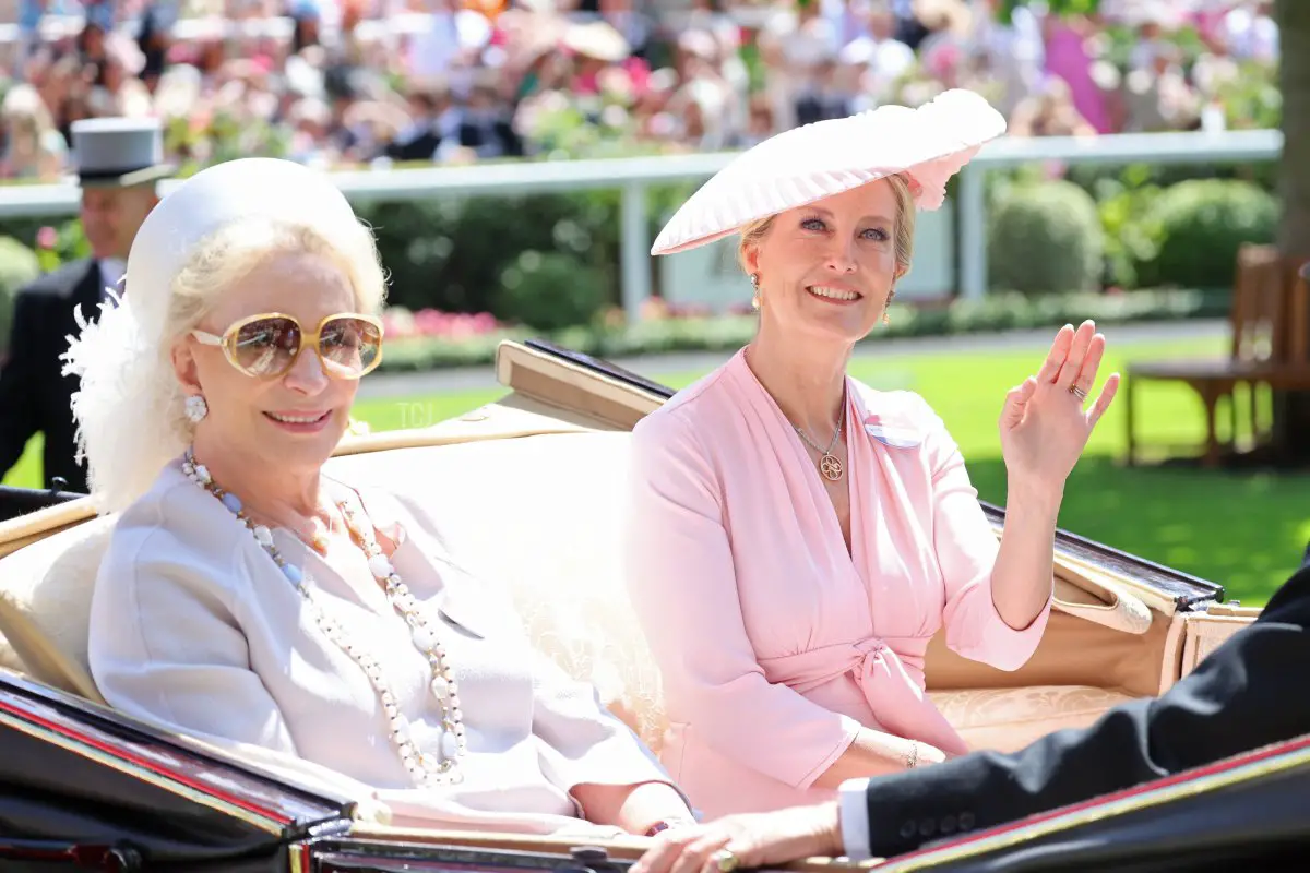 La Principessa Michael di Kent e la Duchessa di Edimburgo partecipano al quarto giorno di Royal Ascot il 23 giugno 2023 (Chris Jackson/Getty Images)