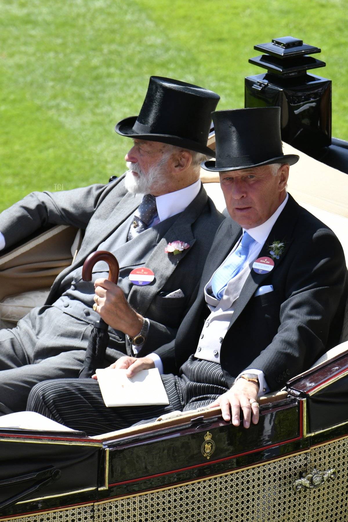 Il Principe Michael di Kent e l'Earl di Caledon partecipano al quarto giorno di Royal Ascot il 23 giugno 2023 (Kirstin Sinclair/Getty Images per Royal Ascot)