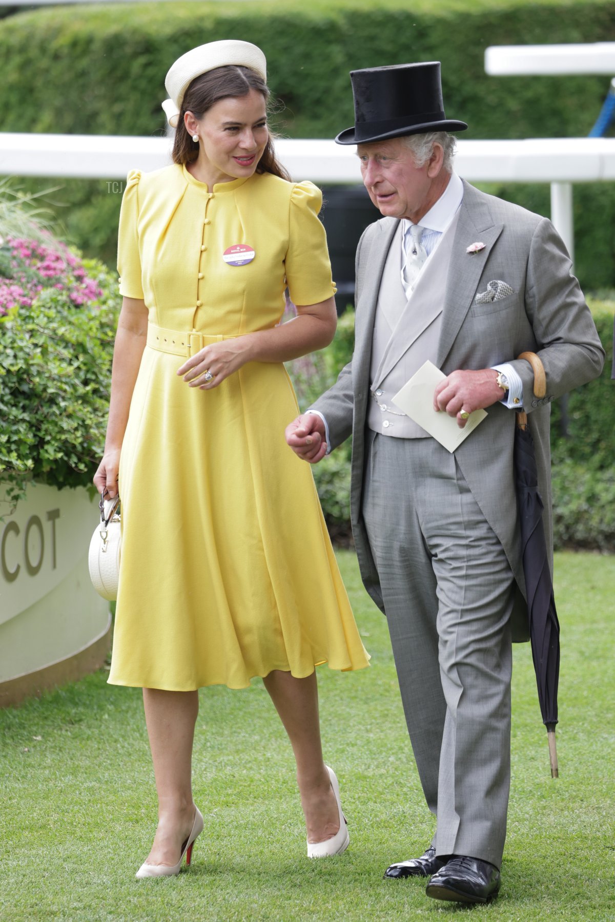 Lady Frederick Windsor e Re Carlo III partecipano al quinto giorno di Royal Ascot il 24 giugno 2023 (Chris Jackson/Getty Images)