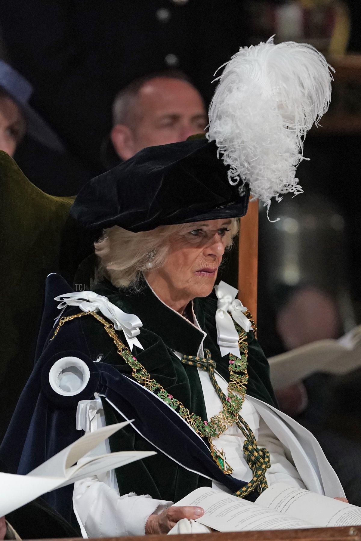 La Regina Camilla partecipa a un servizio di ringraziamento e dedicazione presso la Cattedrale di St Giles a Edimburgo il 5 luglio 2023 (Andrew Milligan - Pool/Getty Images)