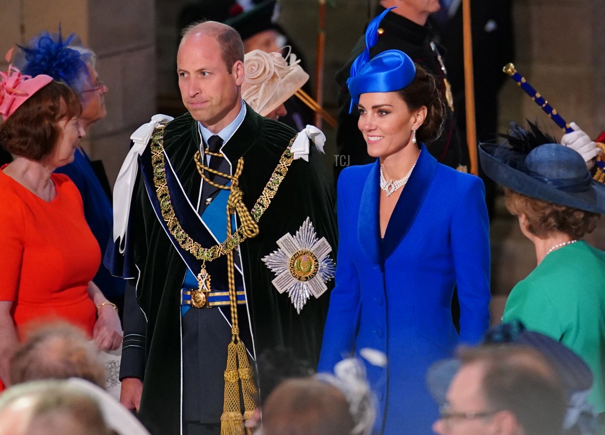 Il Duca e la Duchessa di Rothesay partecipano a un servizio di ringraziamento e dedicazione presso la Cattedrale di St Giles a Edimburgo il 5 luglio 2023 (Peter Byrne - Pool/Getty Images)