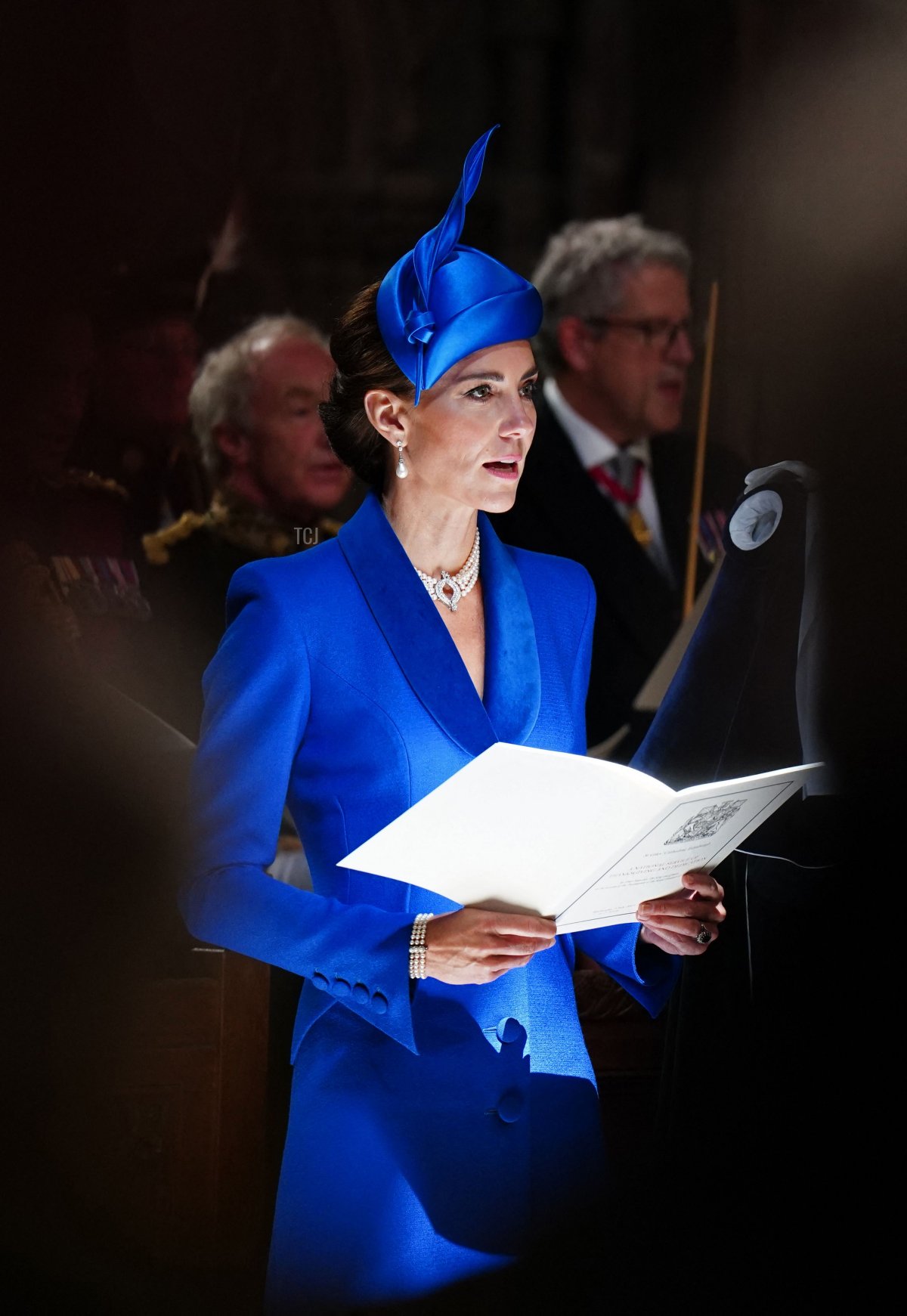 La Duchessa di Rothesay partecipa a un servizio di ringraziamento e dedicazione presso la Cattedrale di St Giles a Edimburgo il 5 luglio 2023 (JANE BARLOW/POOL/AFP via Getty Images)