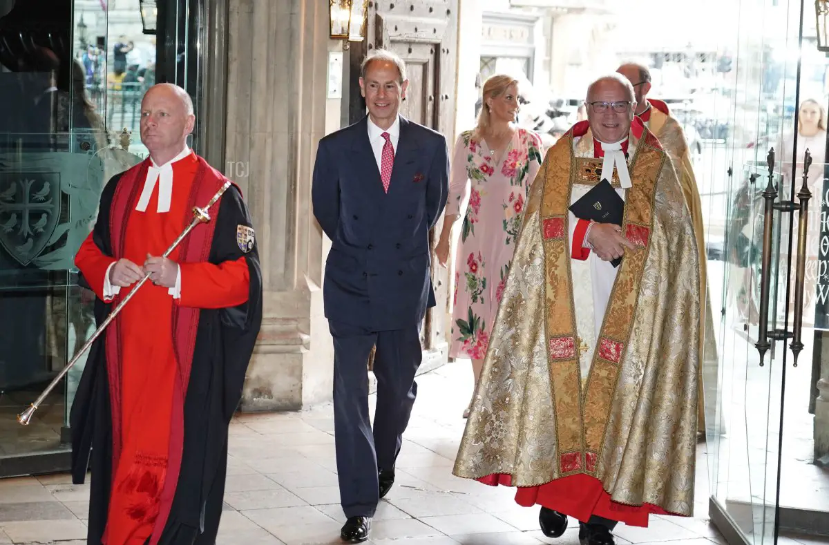 Il Duca e la Duchessa di Edimburgo partecipano a una cerimonia all'Abbazia di Westminster per celebrare il 75° anniversario del Servizio Sanitario Nazionale il 5 luglio 2023 (Jordan Pettitt - Pool/Getty Images)