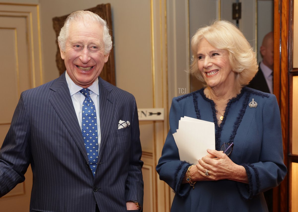 Re Carlo III e Regina Camilla partecipano a una ricezione per celebrare il secondo anniversario del Reading Room a Clarence House il 23 febbraio 2023 a Londra, Inghilterra (Chris Jackson/Getty Images)