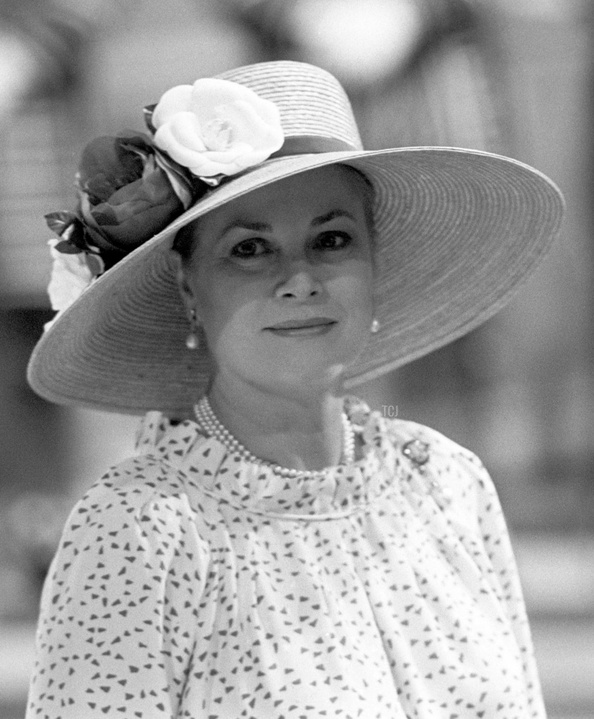 La Principessa Grace di Monaco arriva alla Cattedrale di St. Paul per il matrimonio del Principe di Galles e di Lady Diana Spencer, 29 luglio 1981 (PA Images/Alamy)