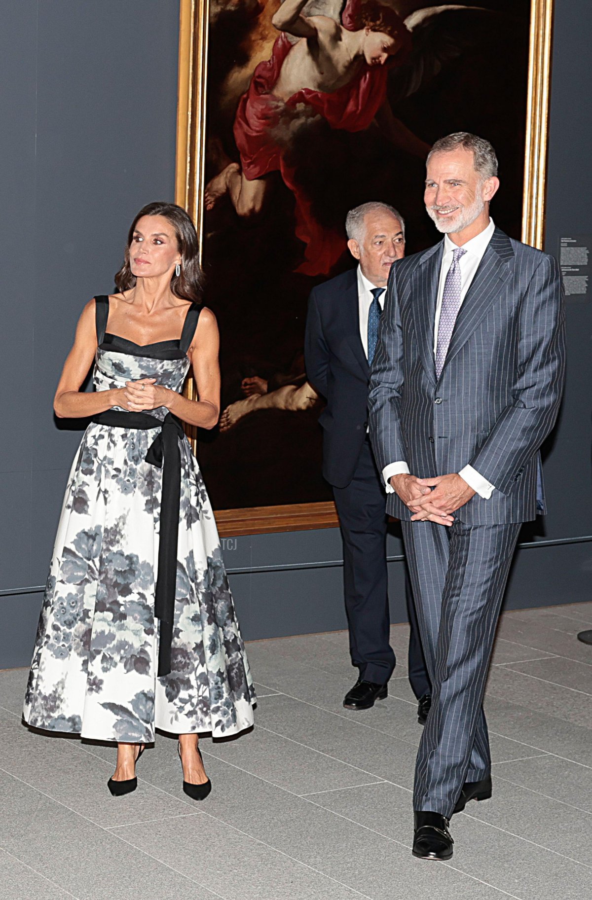 Il re Felipe VI e la regina Letizia di Spagna partecipano all'inaugurazione della nuova Galleria delle Collezioni Reali a Madrid, 25 luglio 2023 (Oscar Gonzalez/Alamy)