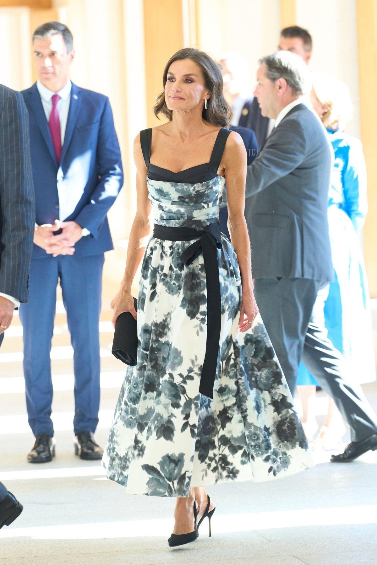 La regina Letizia di Spagna partecipa all'inaugurazione della nuova Galleria delle Collezioni Reali a Madrid, 25 luglio 2023 (Jack Abuin/ZUMA Press/Alamy)