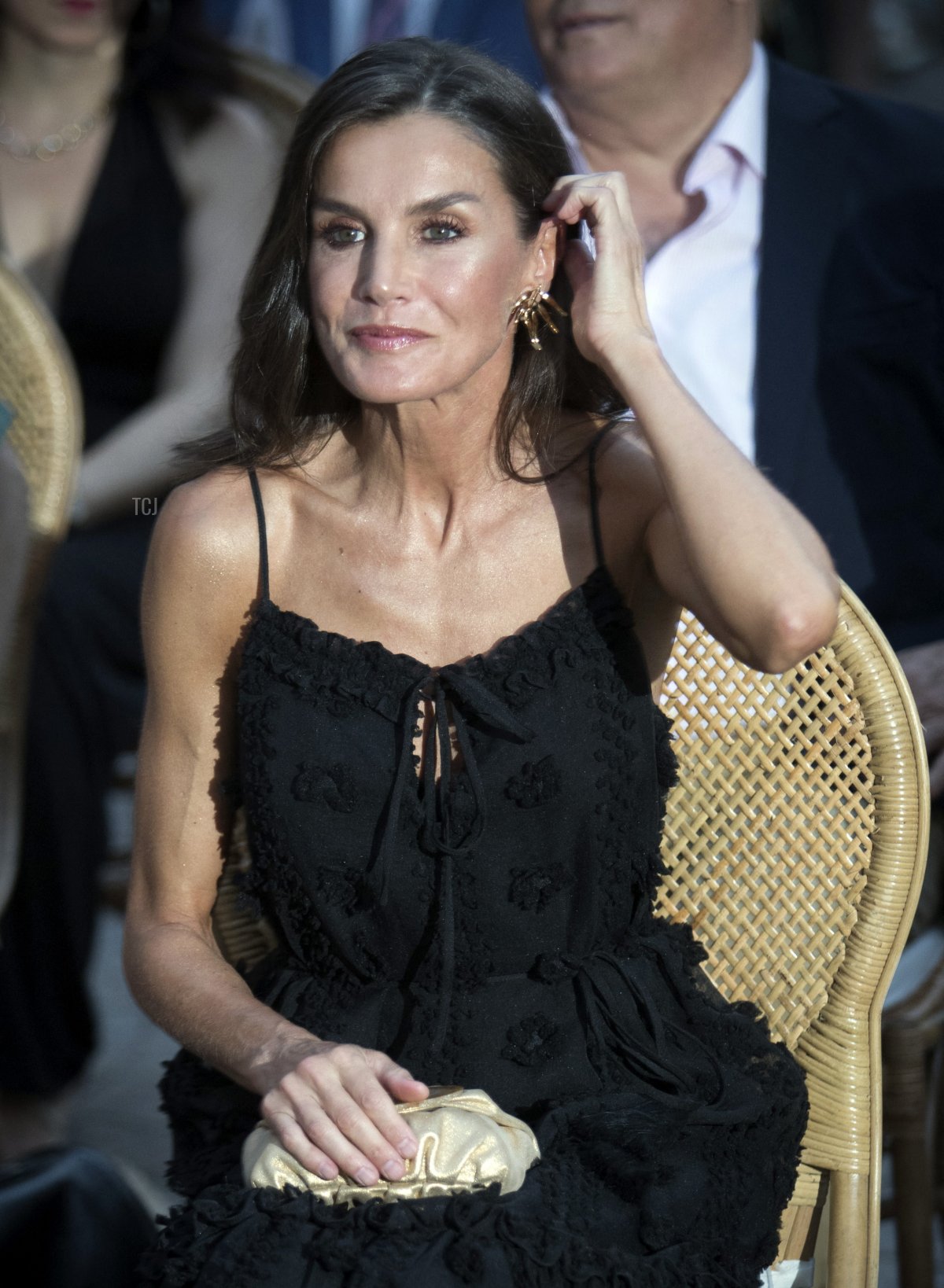 La Regina Letizia di Spagna partecipa alla cerimonia di chiusura del 13° Atlantida Mallorca Film Fest a Palma di Maiorca il 30 luglio 2023 (JAIME REINA/AFP via Getty Images)